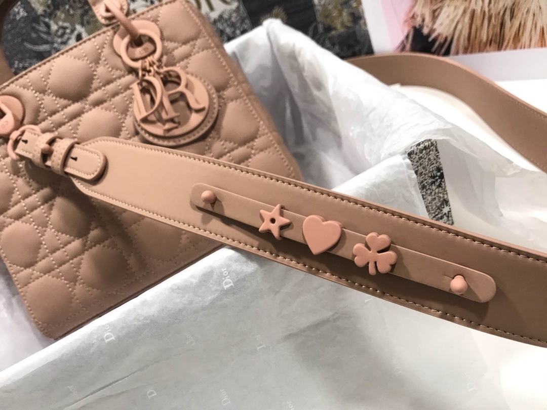 Christian Dior Smal Lady Dior My ABCDIOR Bag Brown For Women 8in/20cm CD1:1High-quality replica