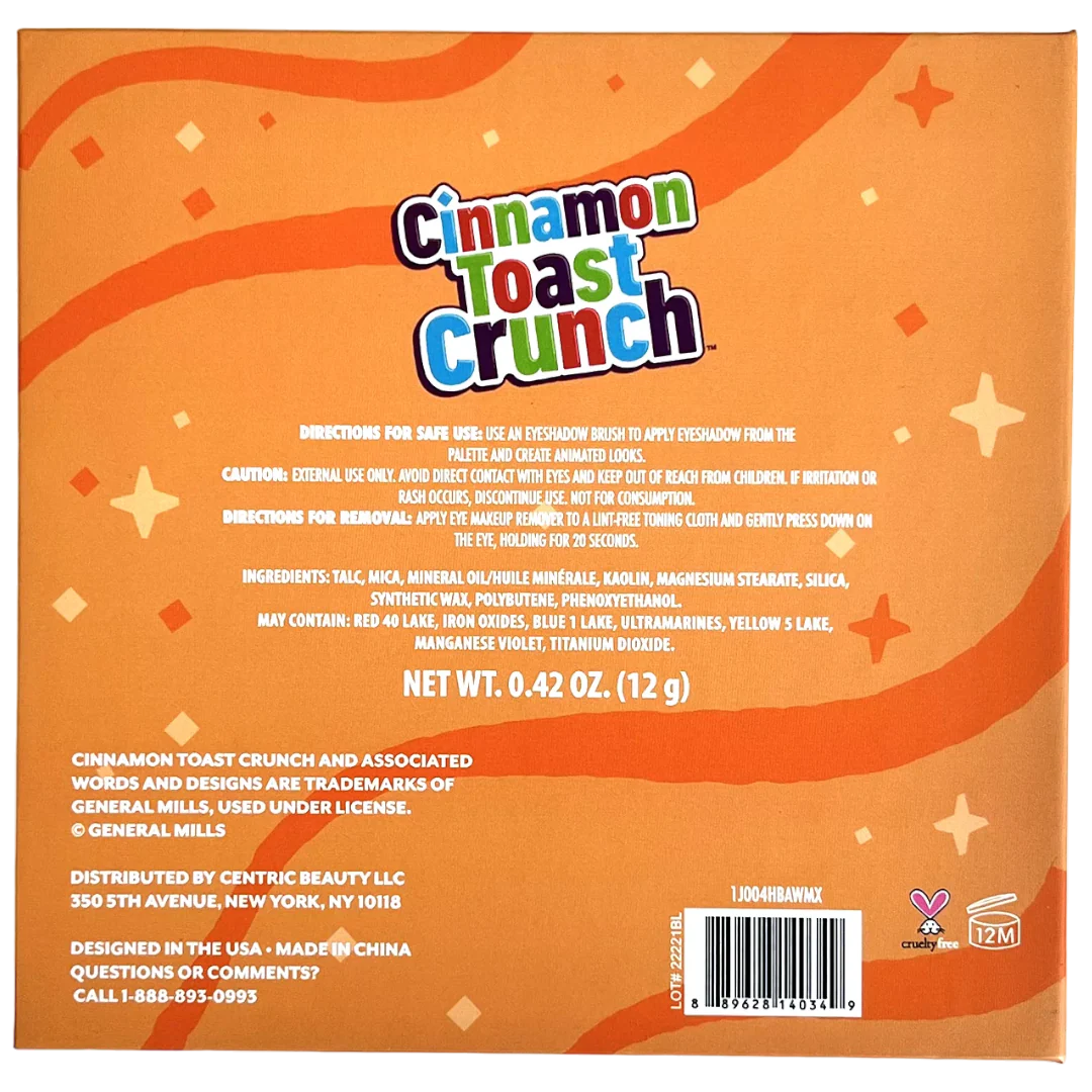 Cinnamon Toast Crunch Eyeshadow Palette - 0.42oz (12g)