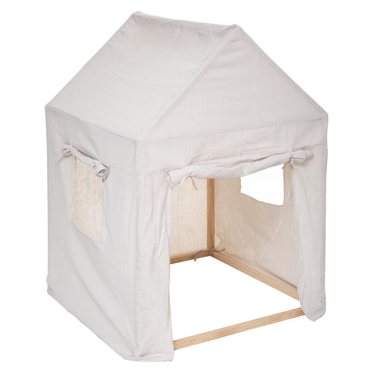 Kids pine hut Beige, H.116 cm