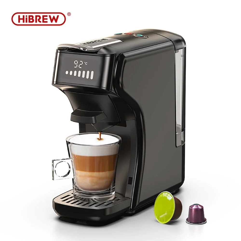 HiBREW 6in1 Pods Coffee Machine Multiple Espresso Cafetera Cappuccino Coffee Maker H1B Beige - Image 20