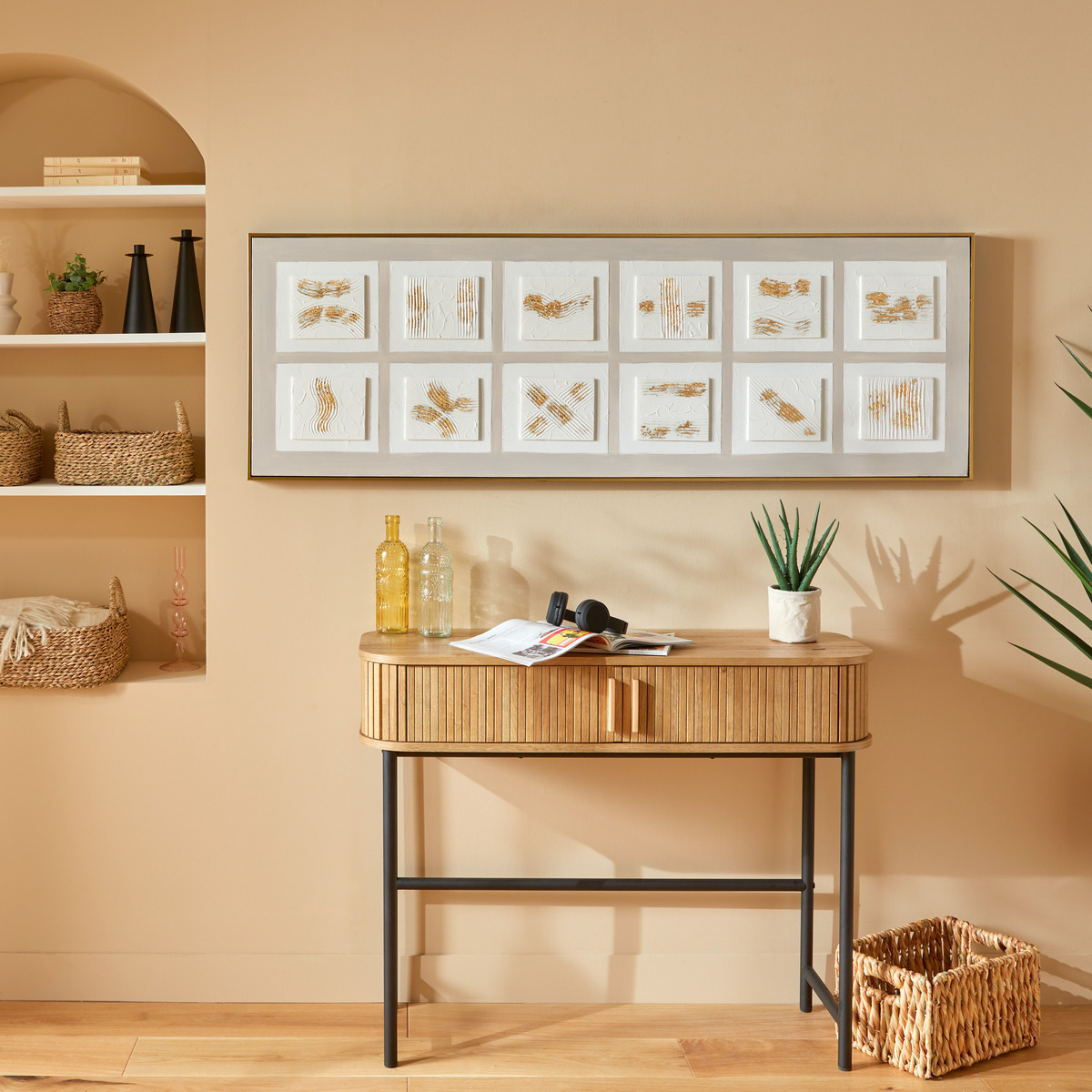 Wall decor "Curtis" 152x52 cm