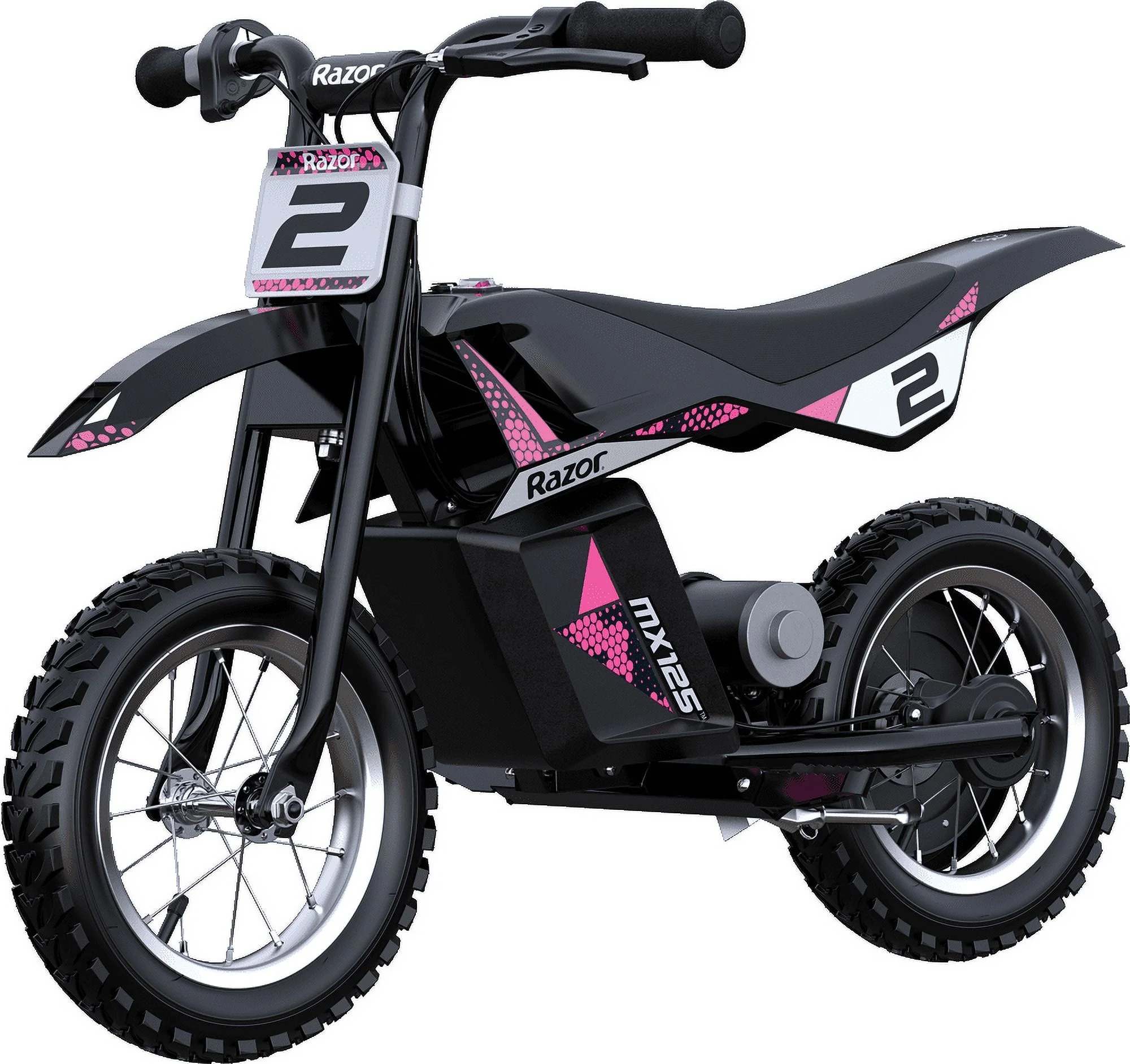 Razor Dirt Rocket MX125 Electric-Powered Dirt Bike - Black with Decal Included, for Child 5+ - Image 15