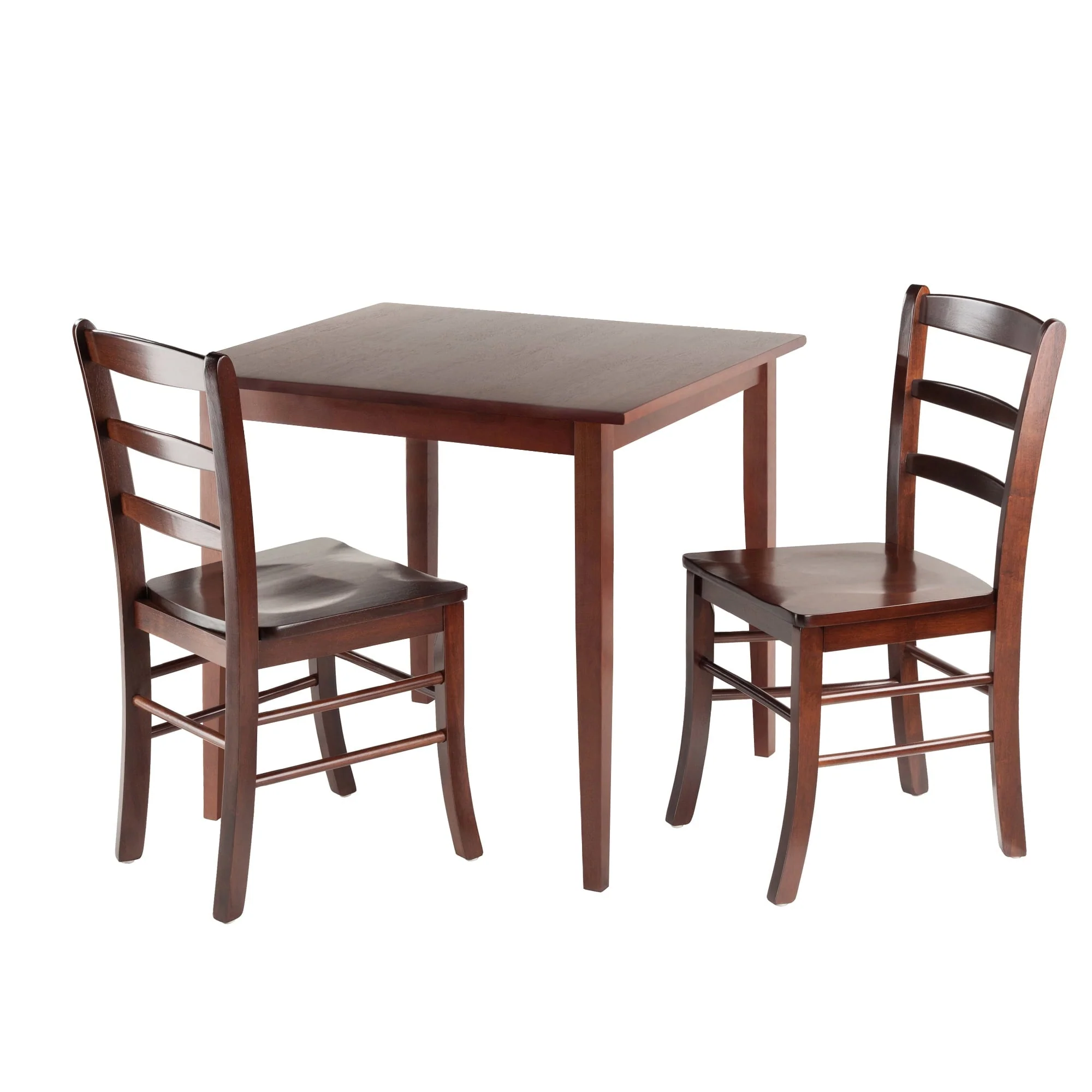 Winsome Wood Groveland Square Dining Table, Walnut Finish - Image 5
