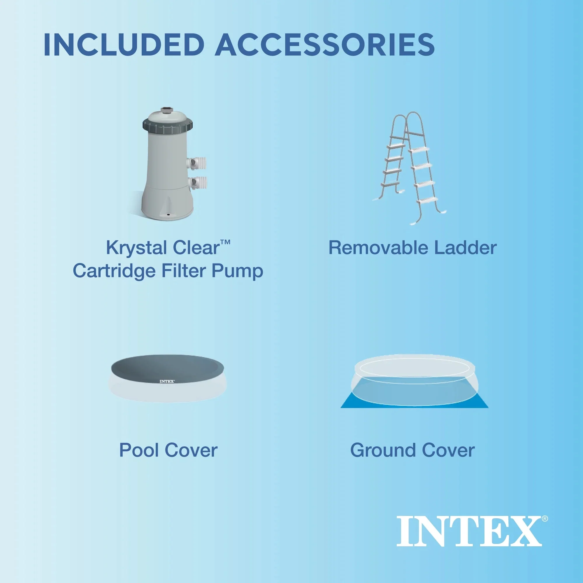 INTEX Easy Set Inflatable Round Pool, 15 ft x 48 in - Filter Pump And Accessories - Image 4 INTEX Easy Set Inflatable Round Pool, 15 ft x 48 in - Filter Pump And Accessories - Image 4