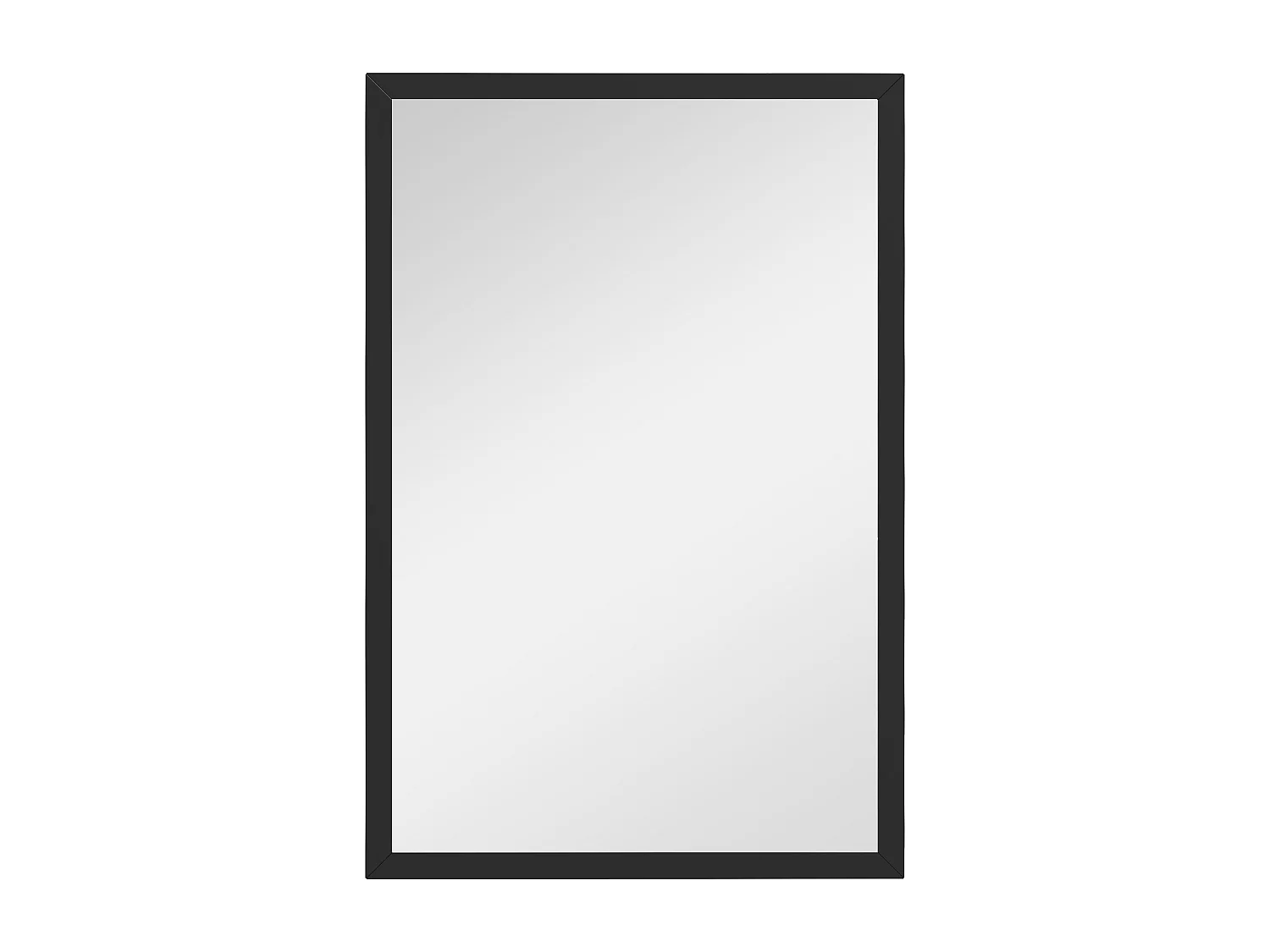 Miroir mural rectangulaire dim. 40L x 60H cm cadre bois noir
