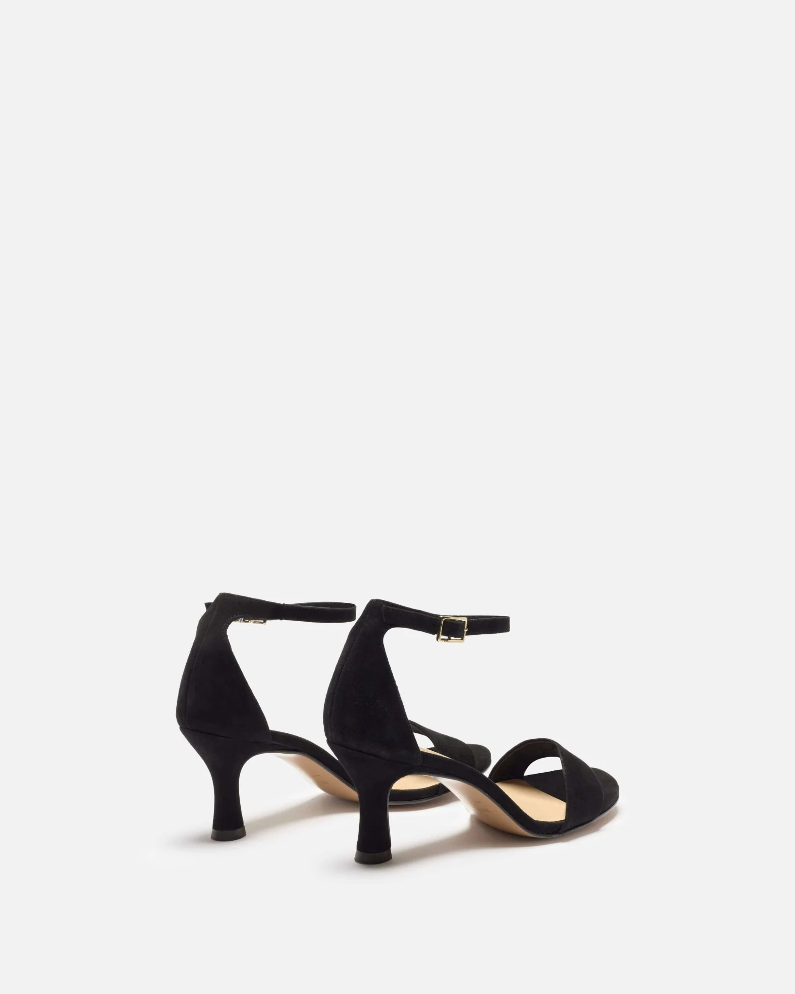 SANDALES FRANCESCA/VEL - En cuir velours à talons noir