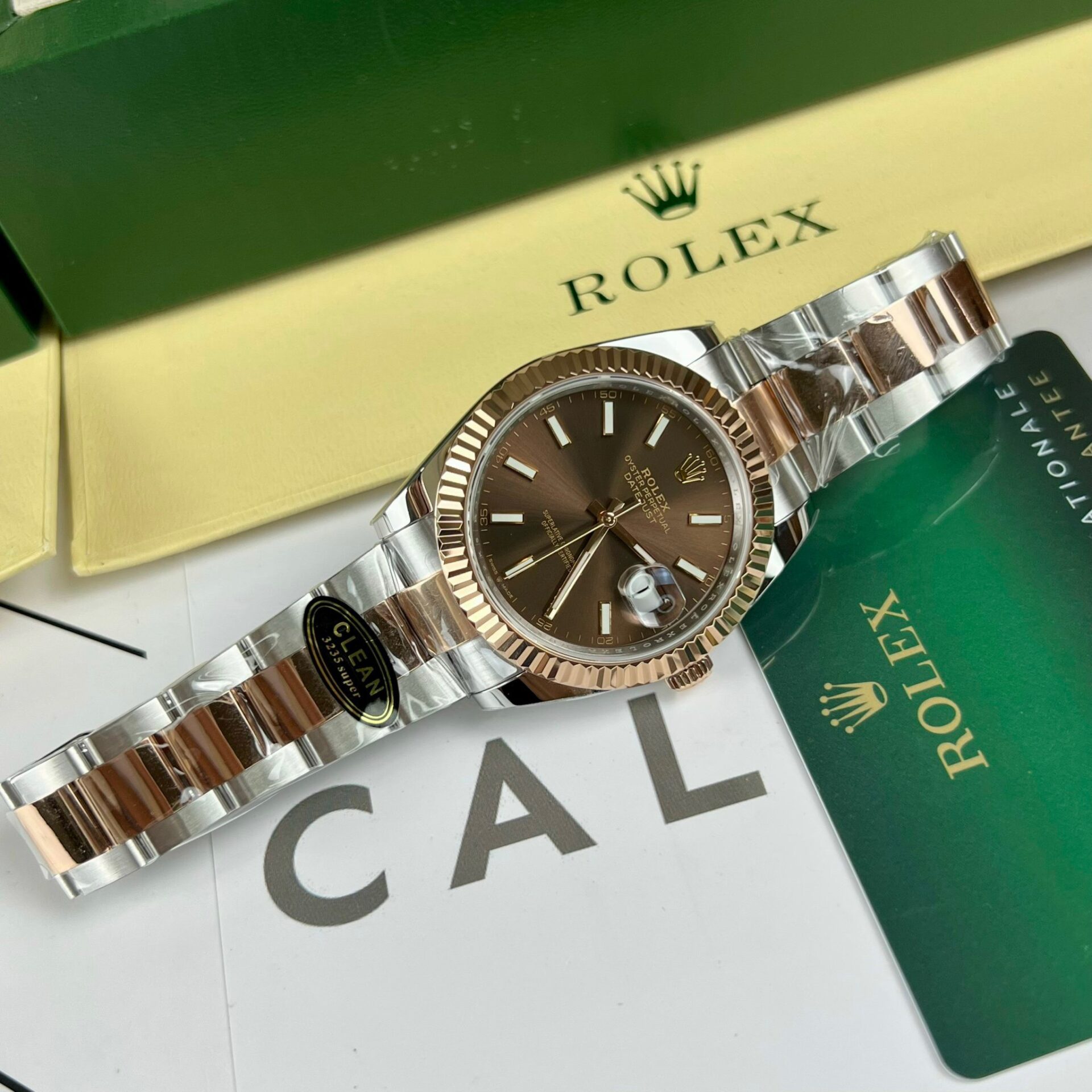 Rolex Replica Watch DateJust 126331 Chocolate Dial Oyster Strap Clean Factory 41mm - Elite Watch Atelier
