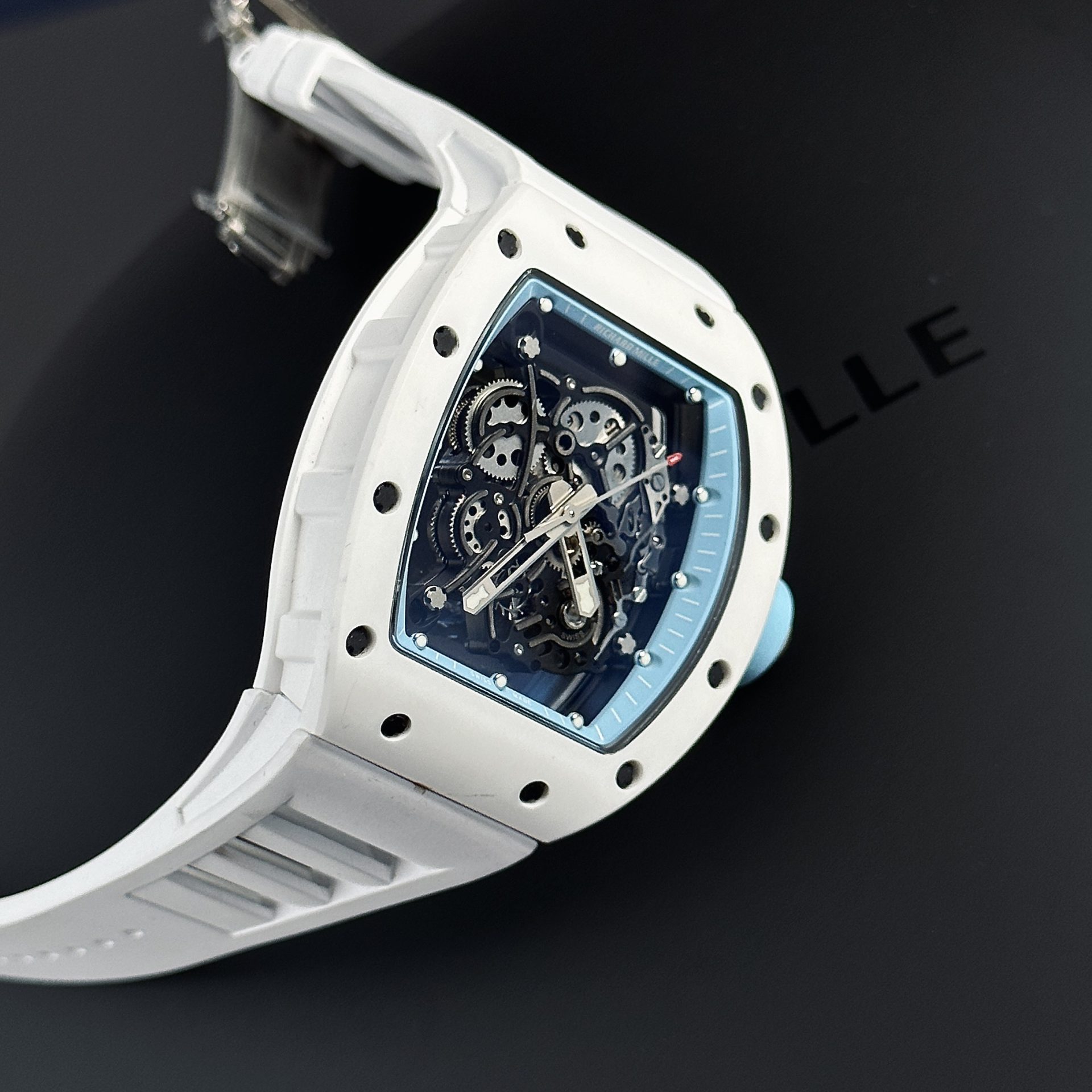 Richard Mille Replica 1:1 Watch RM055 Ceramic Bubba Wasson Blue Factory BBR 45mm - Top club