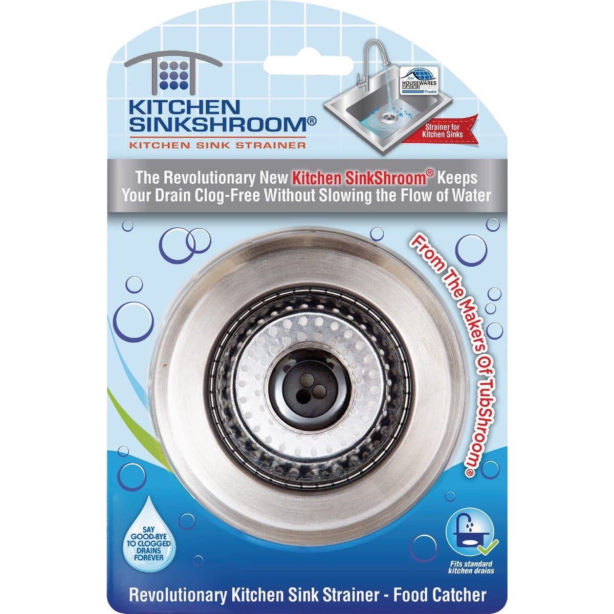 Kitchen SinkShroom Chrome Stainless Steel Kitchen Sink Strainer