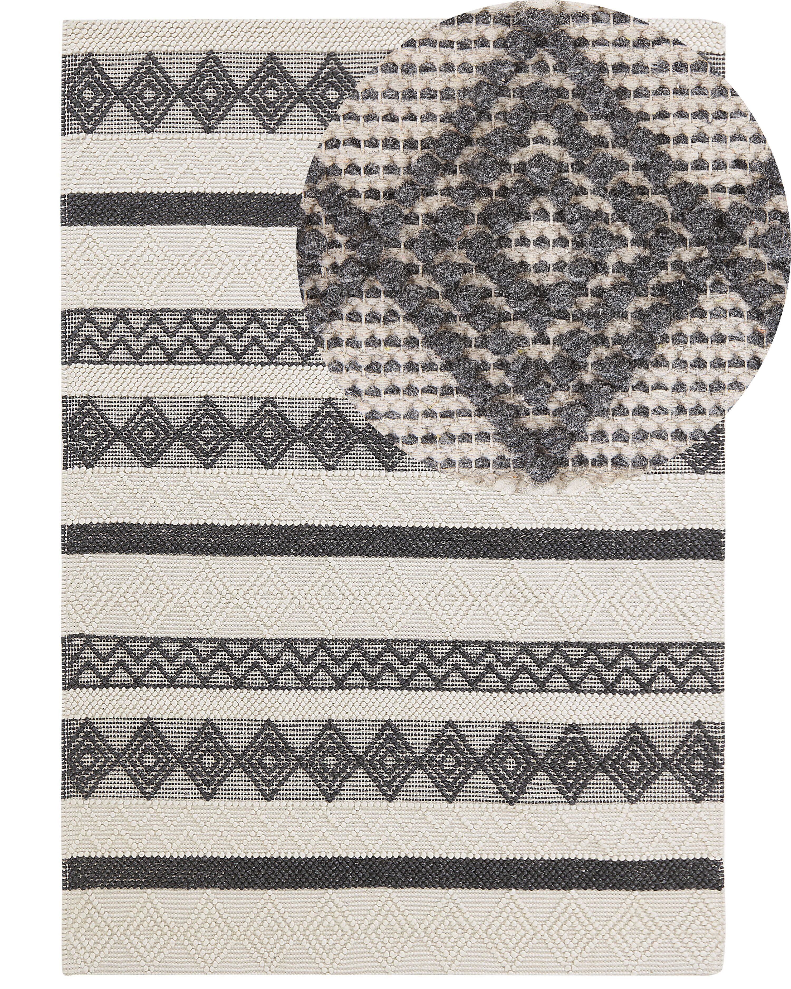 Rug DAVUTLAR Light Beige 160 x 230 cm Wool
