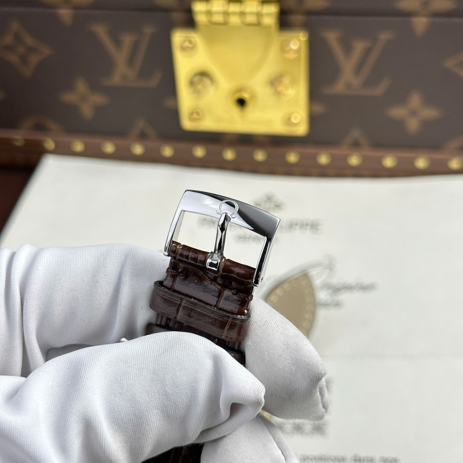 Omega De Ville Prestige Power Reserve Replica 11 Watch Yellow Dial Leather Strap 39.5mm - Top club
