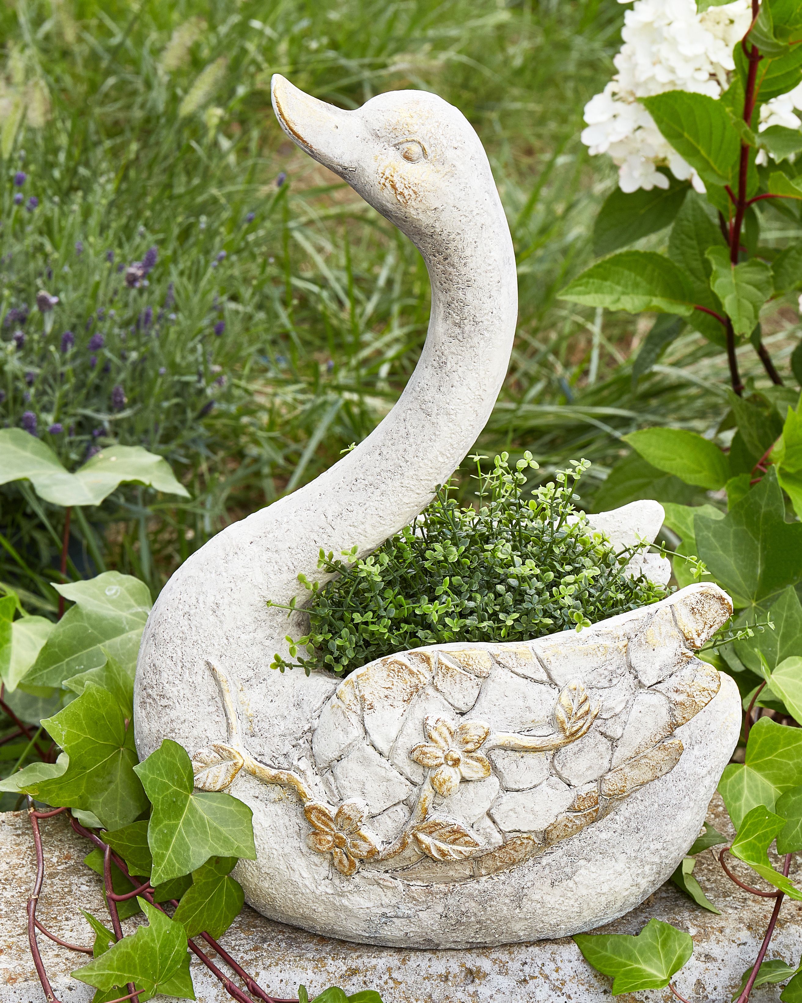 Garden Statue GRUFFY White