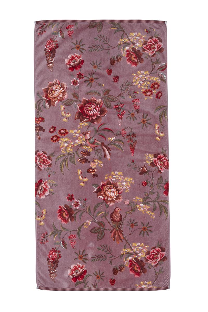 Pip Studio Secret Garden - Douchelaken - 70x140 - Lichtpaars