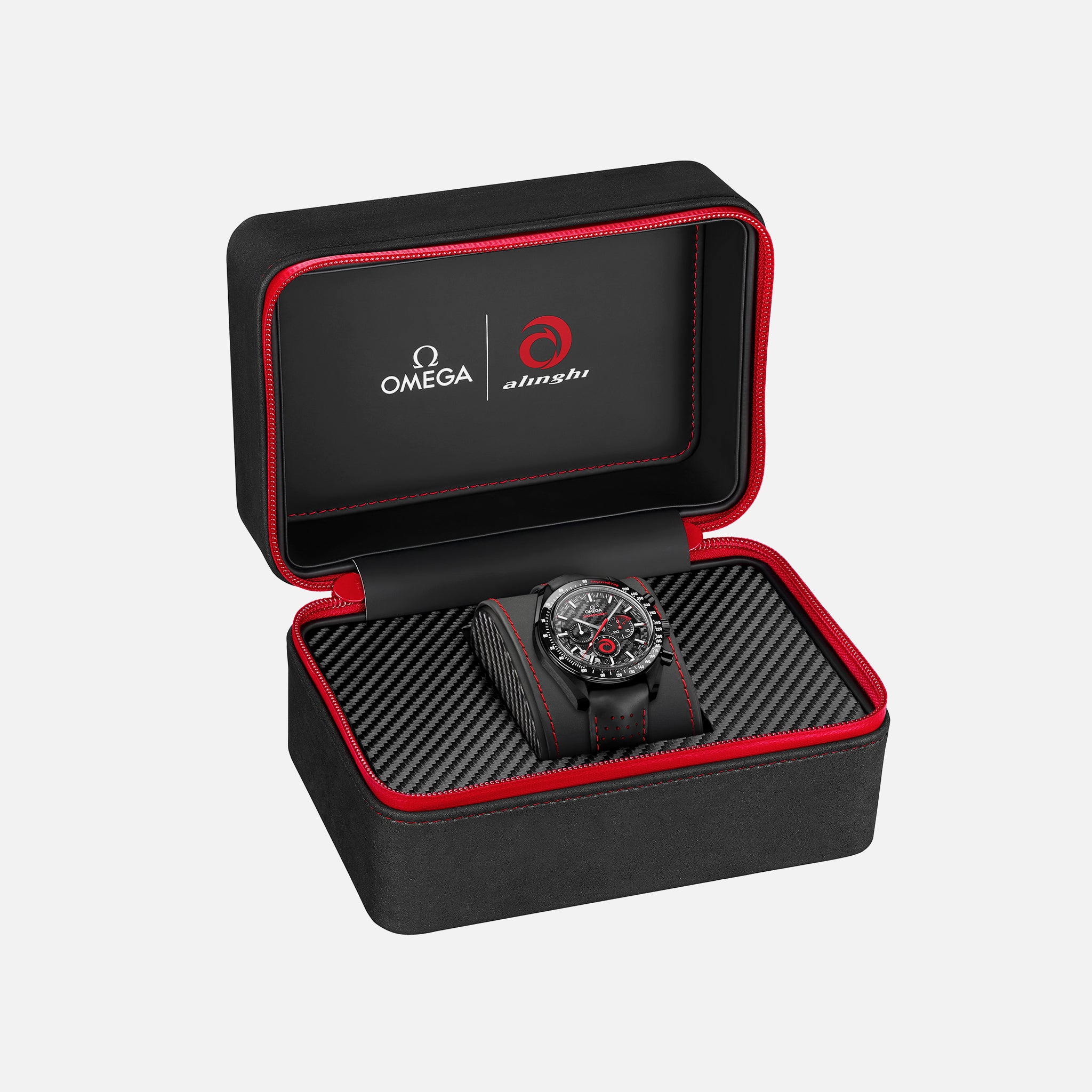 Speedmaster Moonwatch Chronograph 44.25mm 'Dark Side Of The Moon' ALINGHI(1:1 replica) - Top club