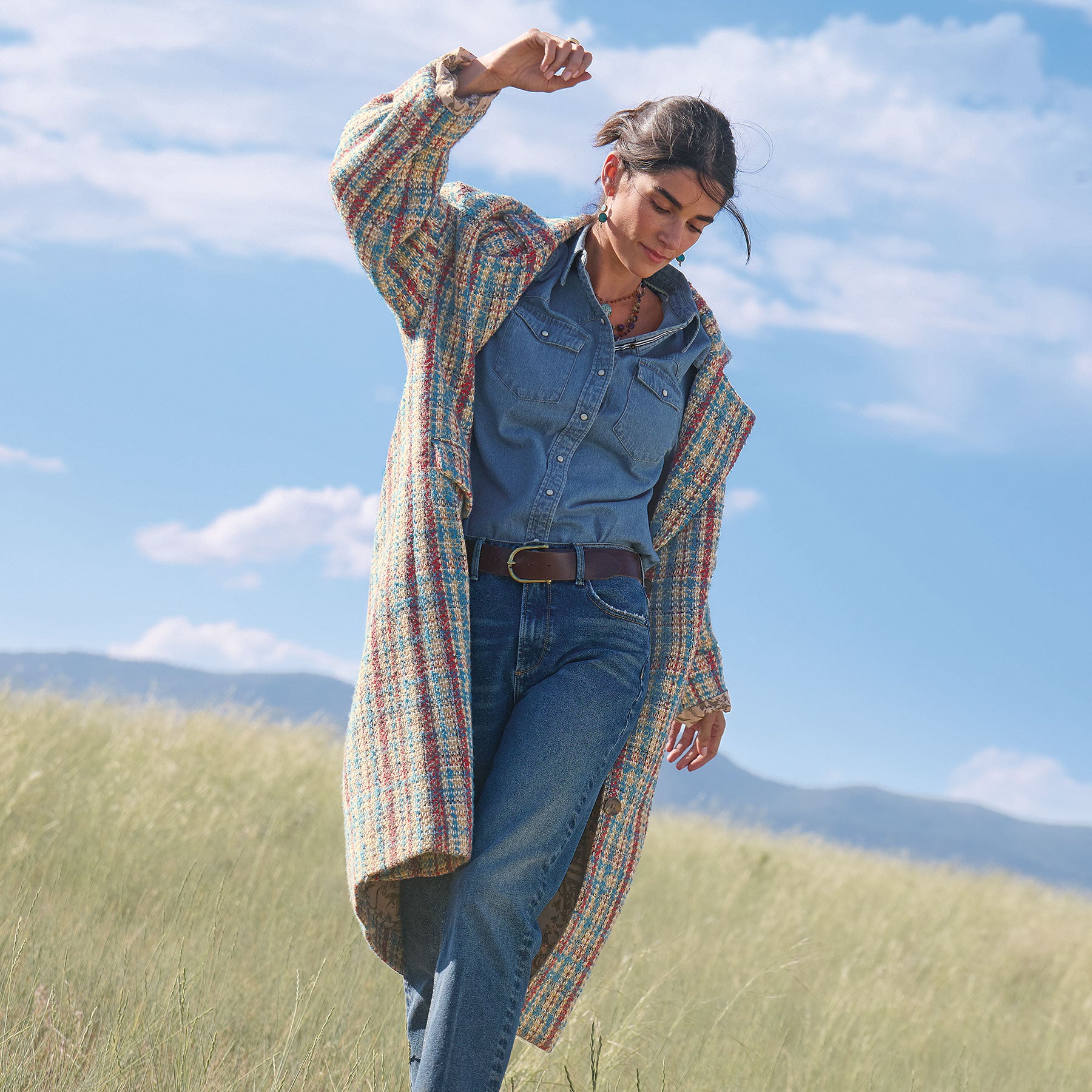 Hanna Tweed Coat, Petite - Sundance Clothing