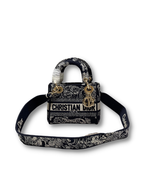 Mini Lady D-Lite Bag Black  For Women 6.5in/17cm1:1High-quality replica