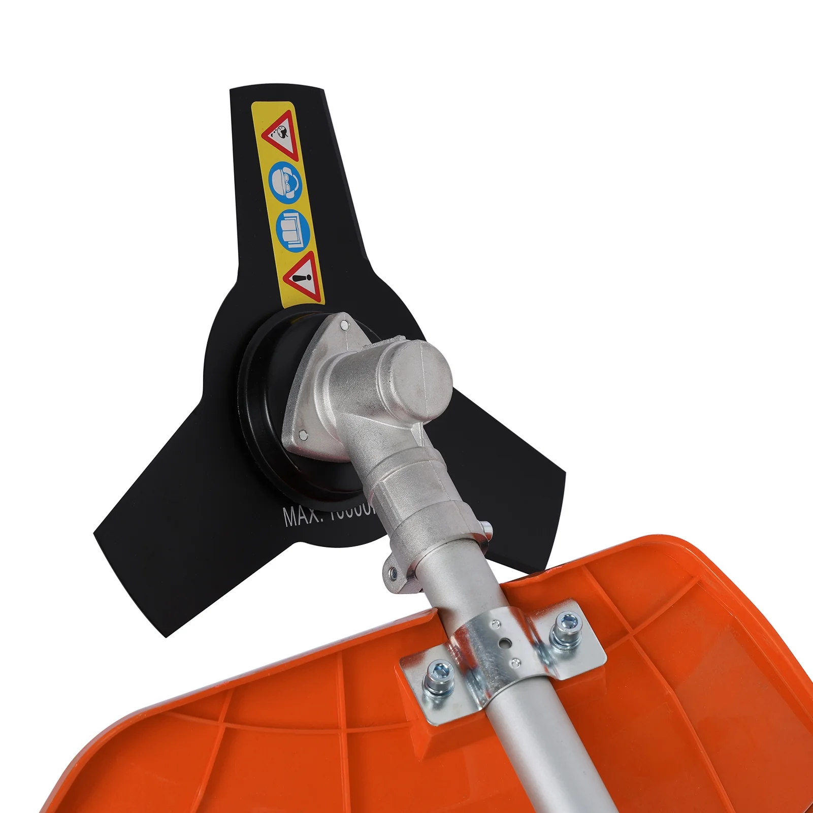 Gas Weed Eater 52cc, Powerful 2-Stroke Engine Weed Wacker with Multi-Function Attachments, 9500rpm Gas Powered Brush Cutter, Orange, for Lawn & Garden - Image 8