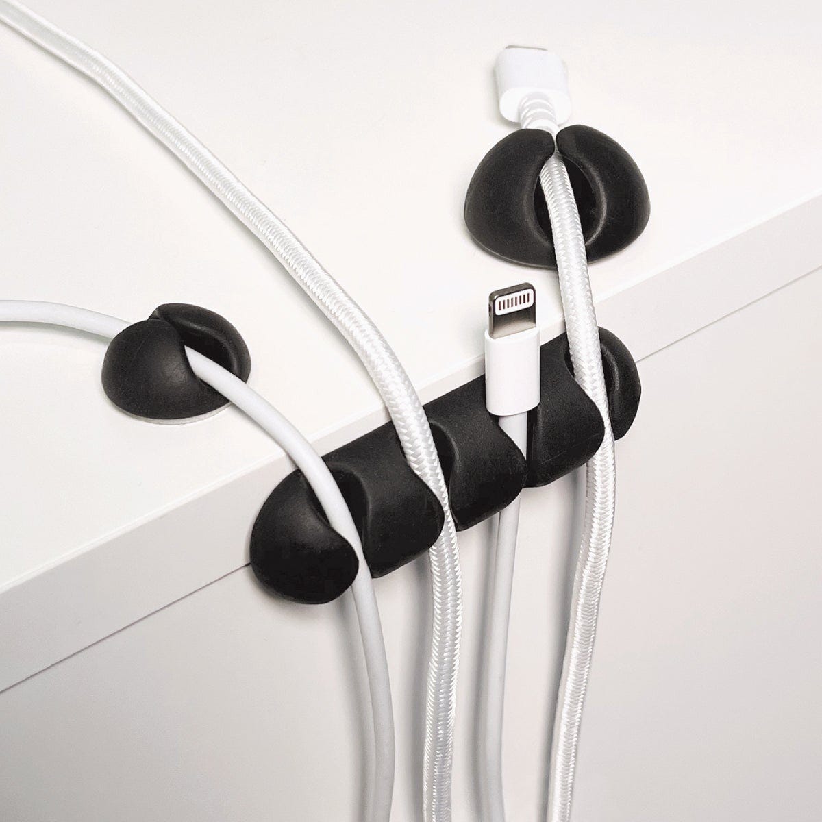 Wrap-It Storage Single Black Cable Clip (14-Pack)