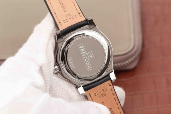 Replica Breitling Colt Automatic 44mm SS GF Black Textured Dial Black Leather Strap A2824 - Top club