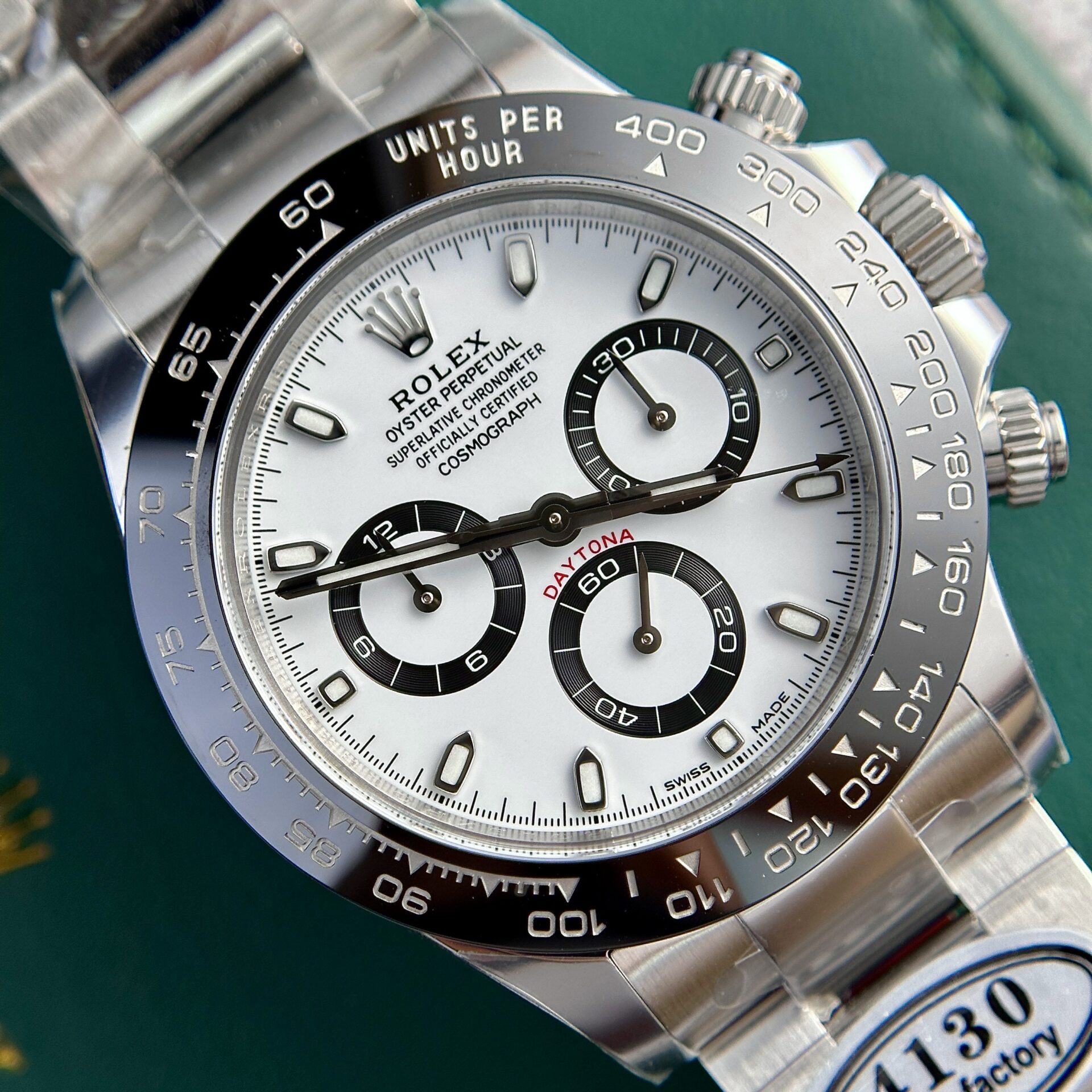 Rolex Replica 1:1 Watch Daytona 116500LN Panda White Dial Factory Clean 40mm - Elite Watch Atelier