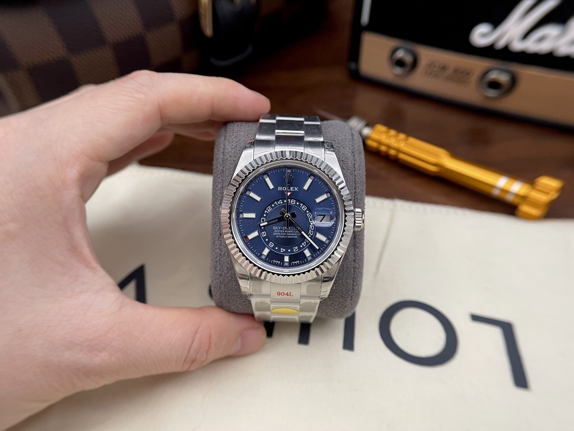 Rolex Replica 11 Watch Sky-Dweller 326934 Noob Factory Blue Dial Metal Strap 42mm - Elite Watch Atelier