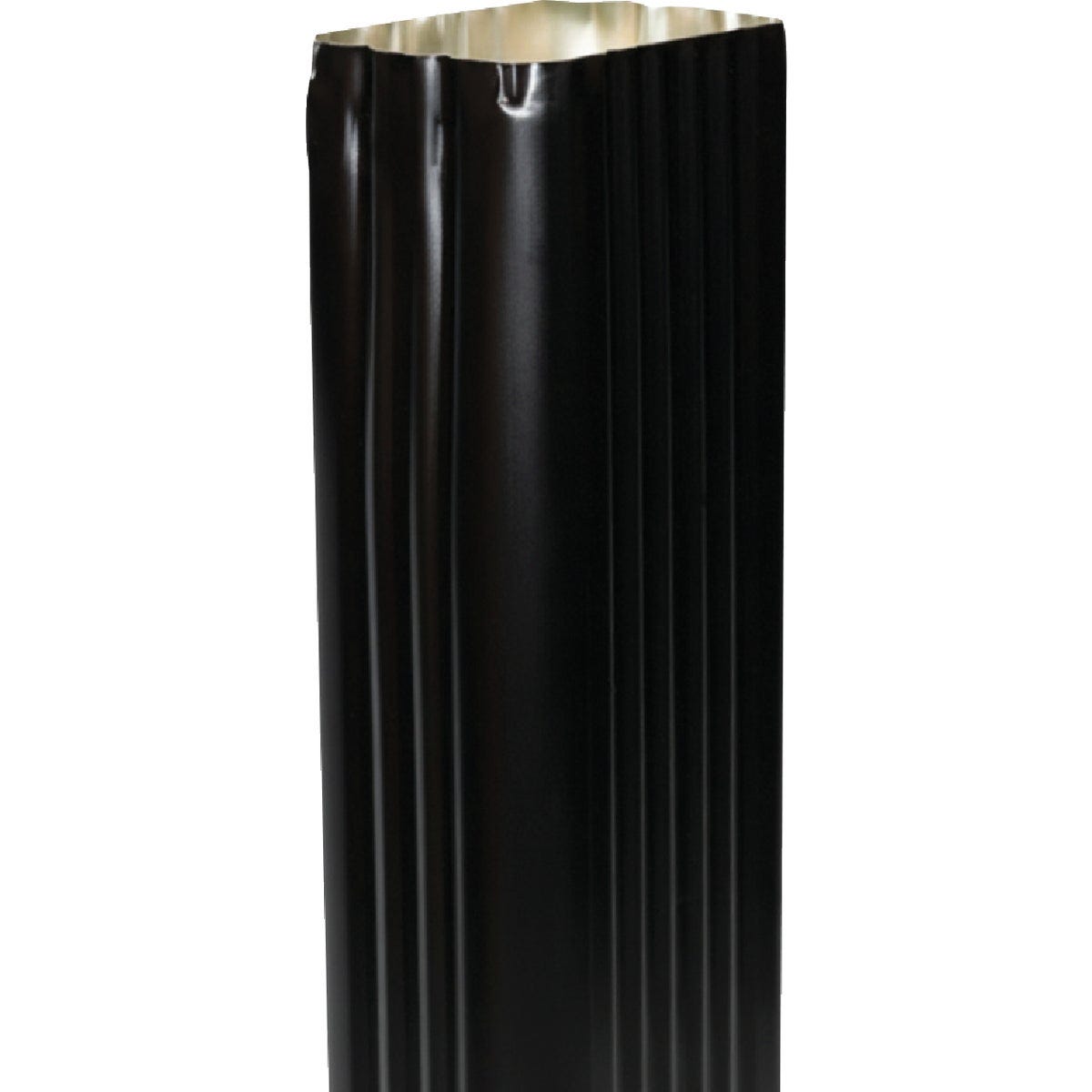 Spectra Metals 3 In. x 4 In. x 15 In. K-Style Black Aluminum Downspout Extension