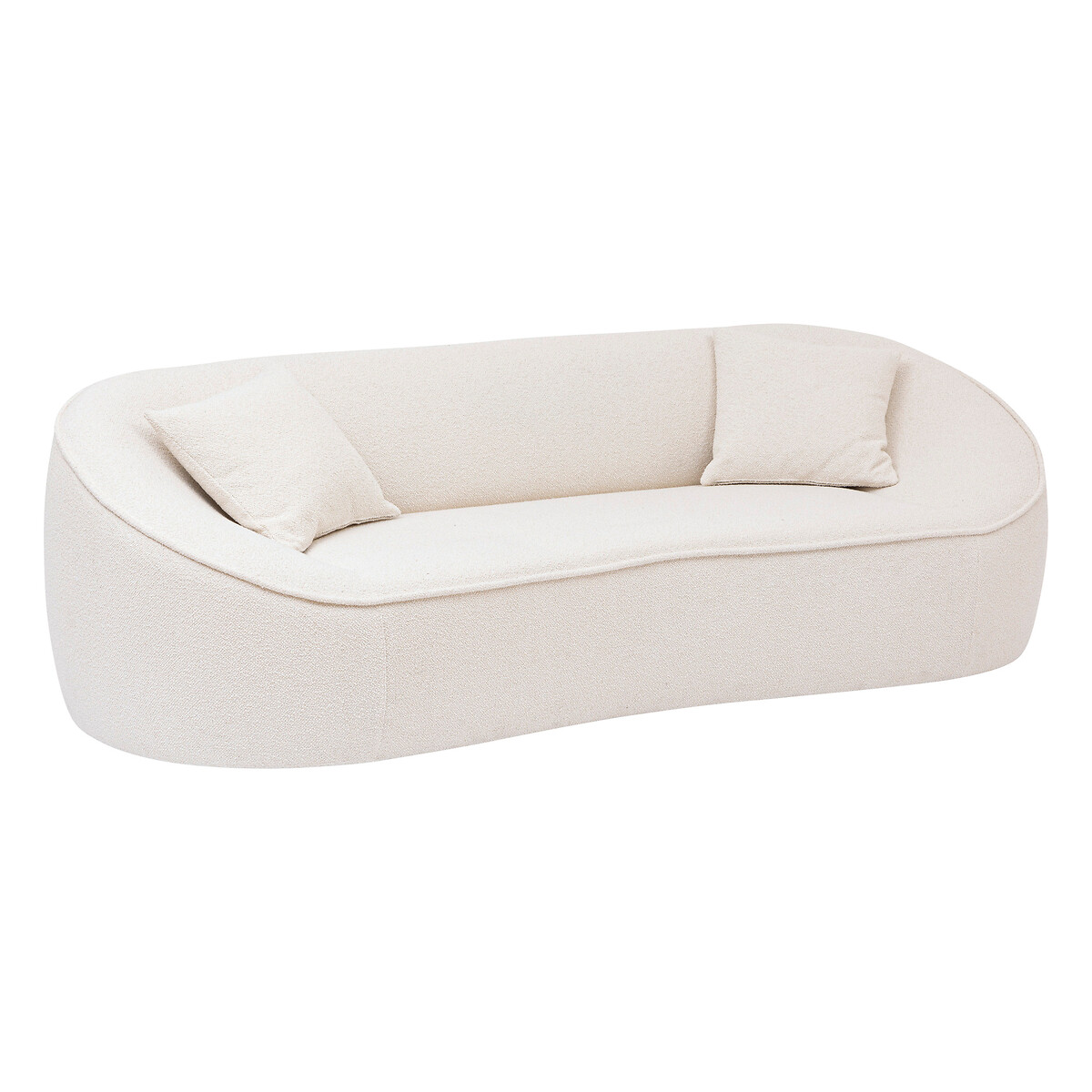 "Ostuni" sofa 3-seater, Boucle, White