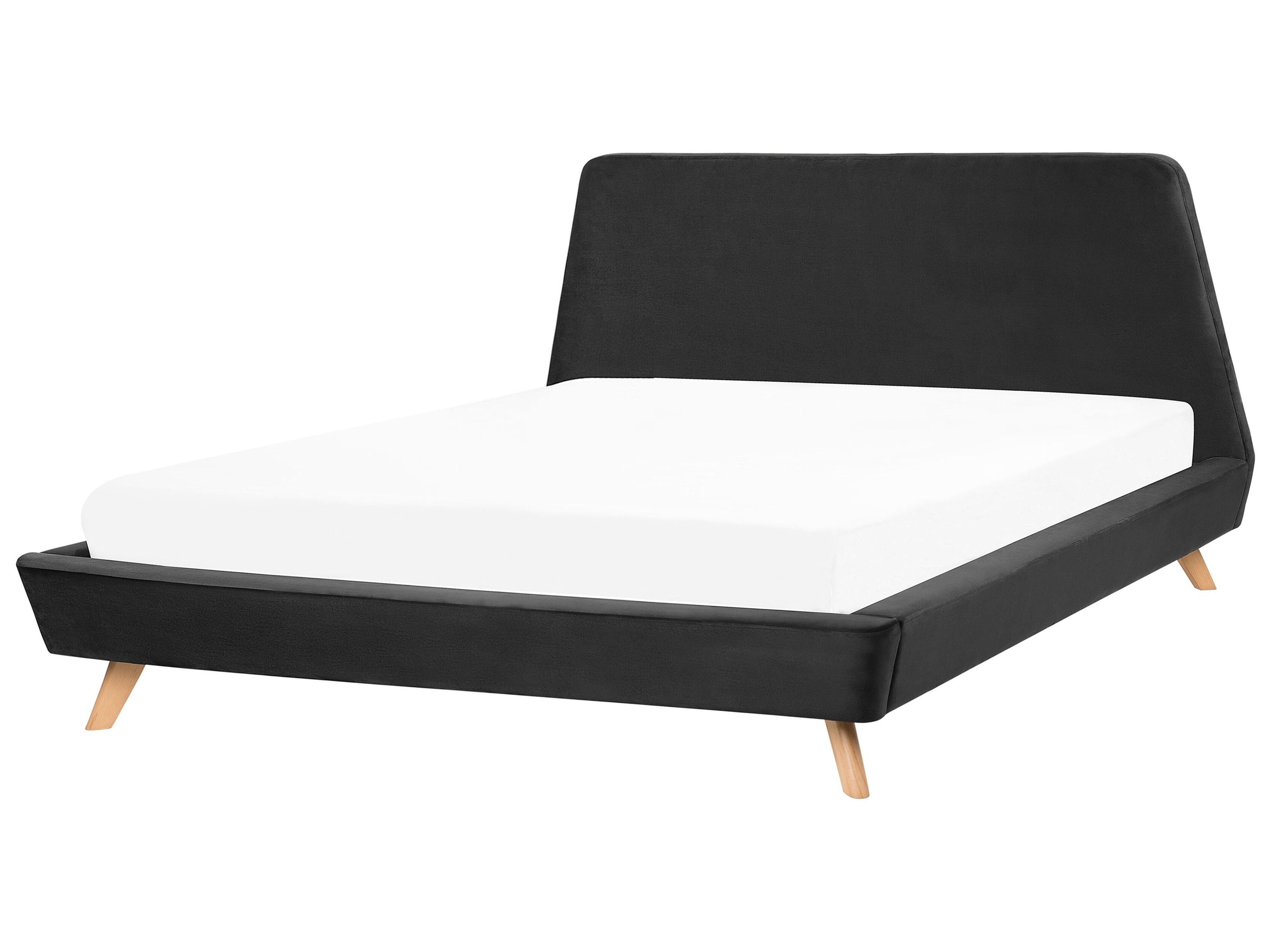 Bed Velvet VIENNE 180 x 200 cm (EU Super King) Black