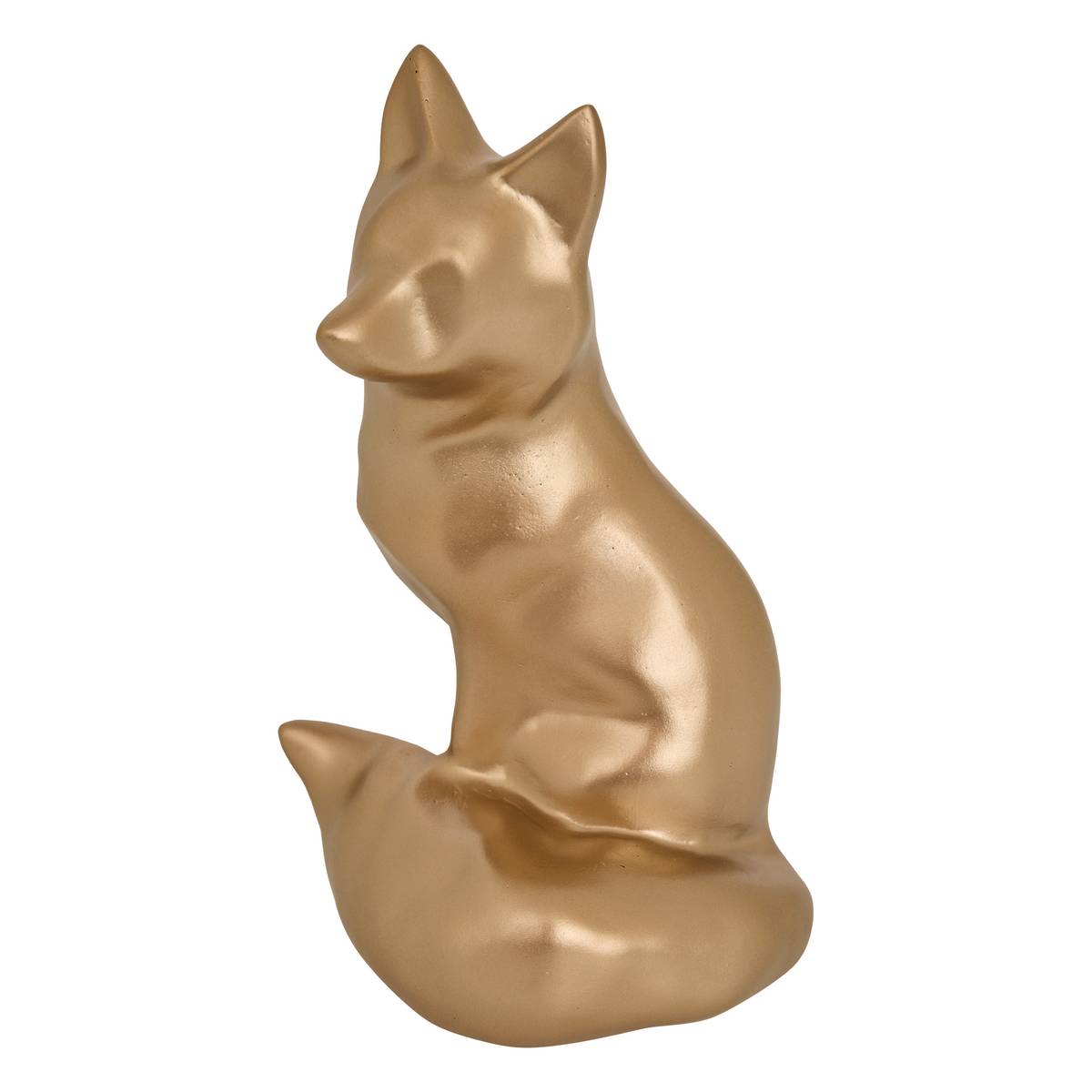 Fox Figurine "Autumn" Bronze, 16x14 cm