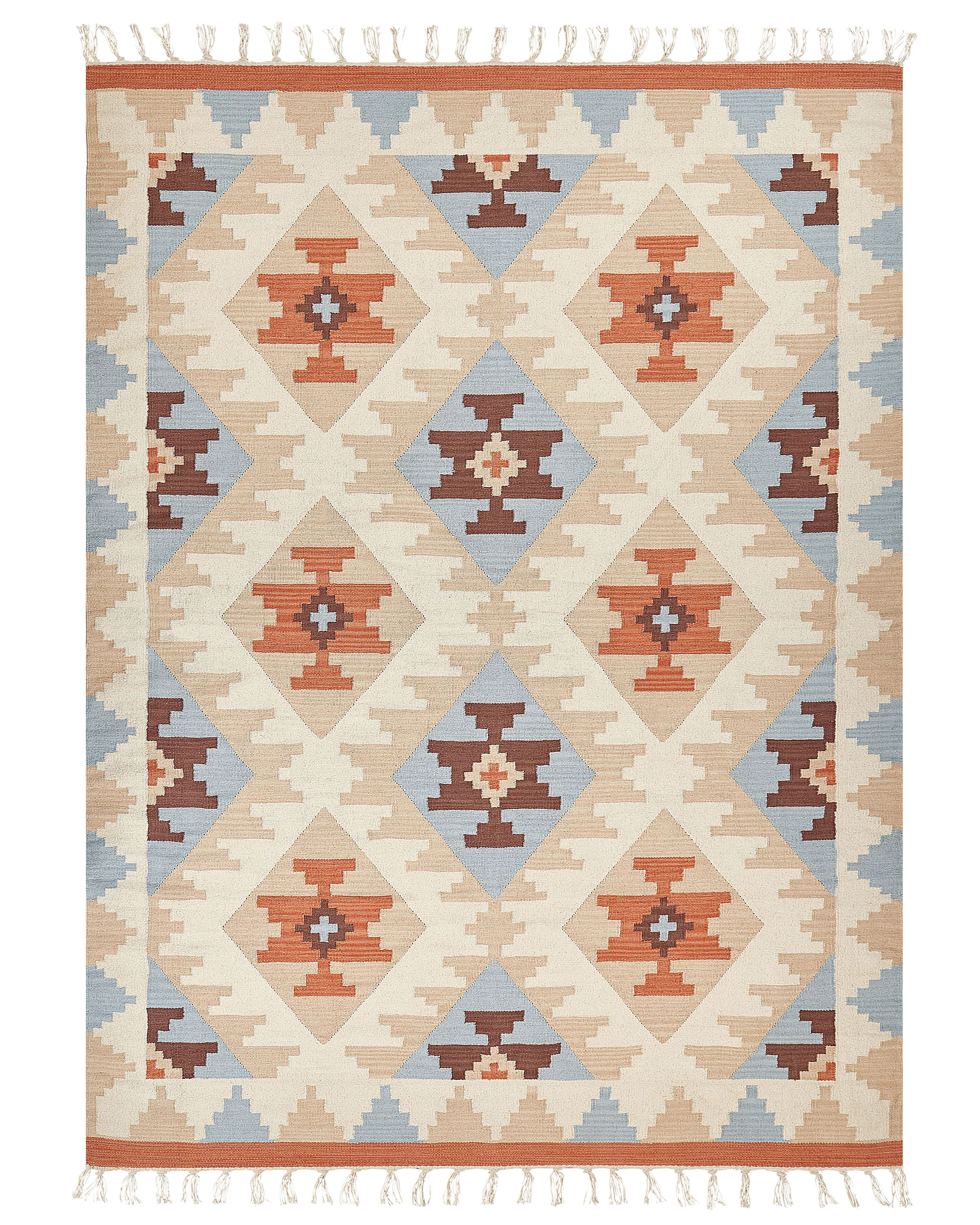 Rug DILIJAN Multicolour 160 x 230 cm Cotton Kilim