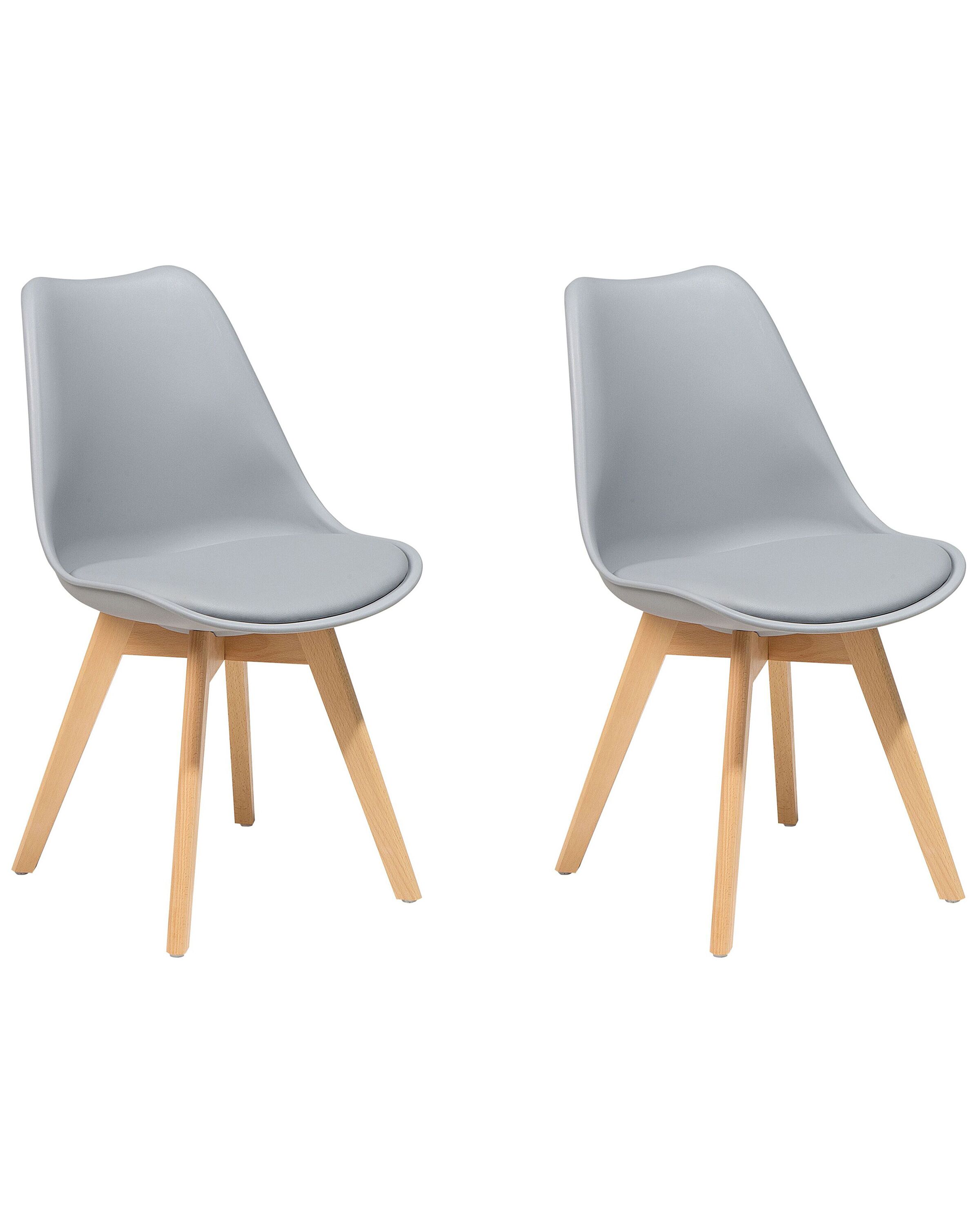 Set of 2 Dining Chairs DAKOTA II Grey