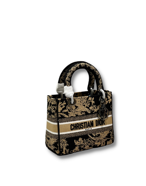 Medium Lady D-Lite Bag Beige For Women 9.5in/24cm1:1High-quality replica