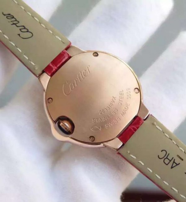 Replica Cartier Ballon Bleu Ladies 28mm RG White Dial Ronda Quartz - Top club