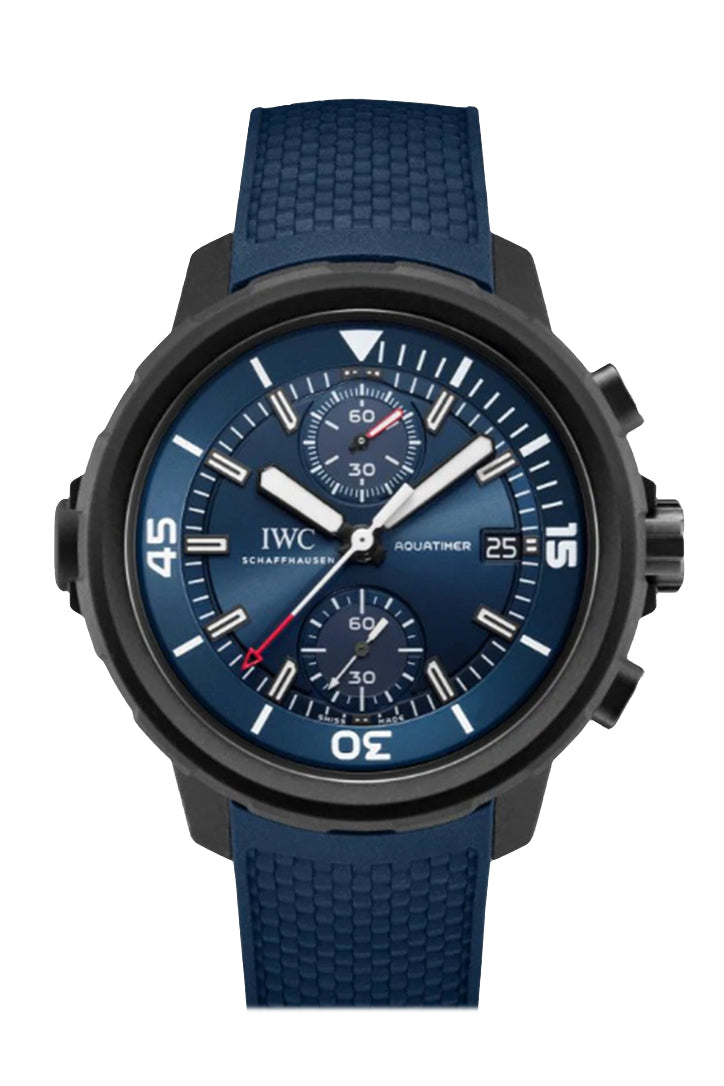 IWC Aquatimer Laureus Sport for Good Chronograph Automatic Blue Dial Men's Watch IW379507(1:1 replica) - Top club