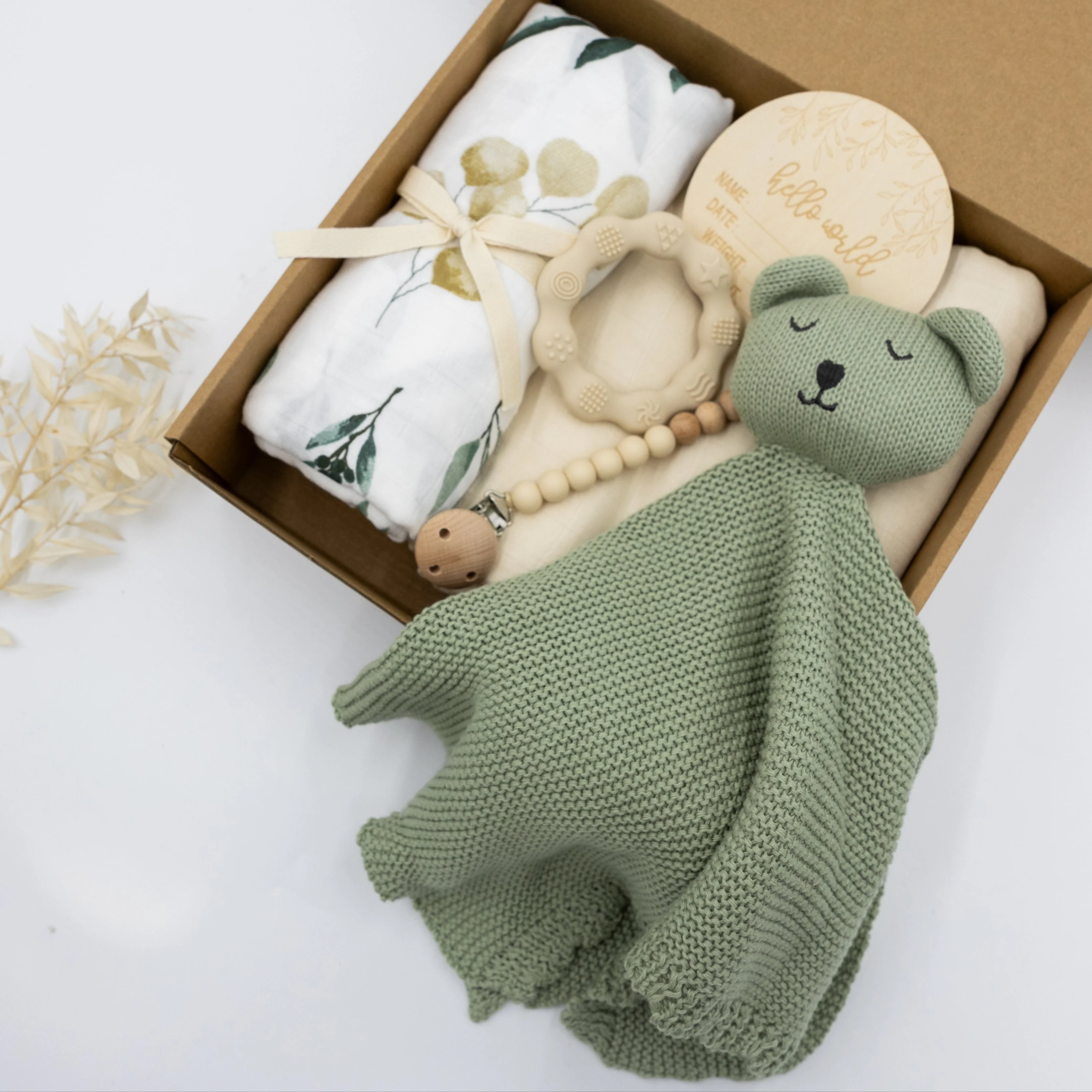 Bowzoom Geschenkset groß Eukalyptus Bär