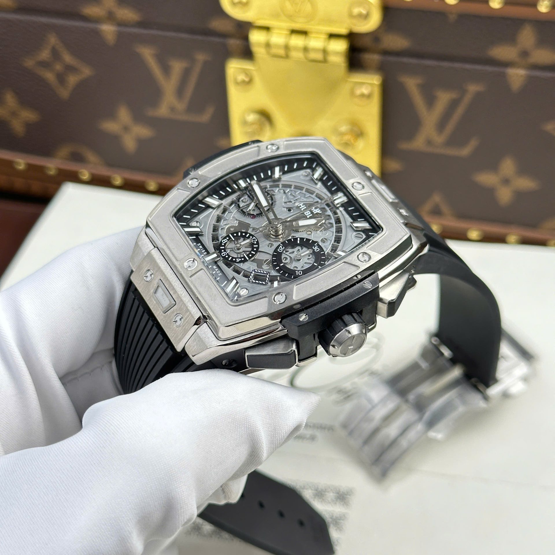 Hublot Spirit Of Big Bang Titanium Replica 11 Watch Rubber Strap BBF Factory 42mm - Top club