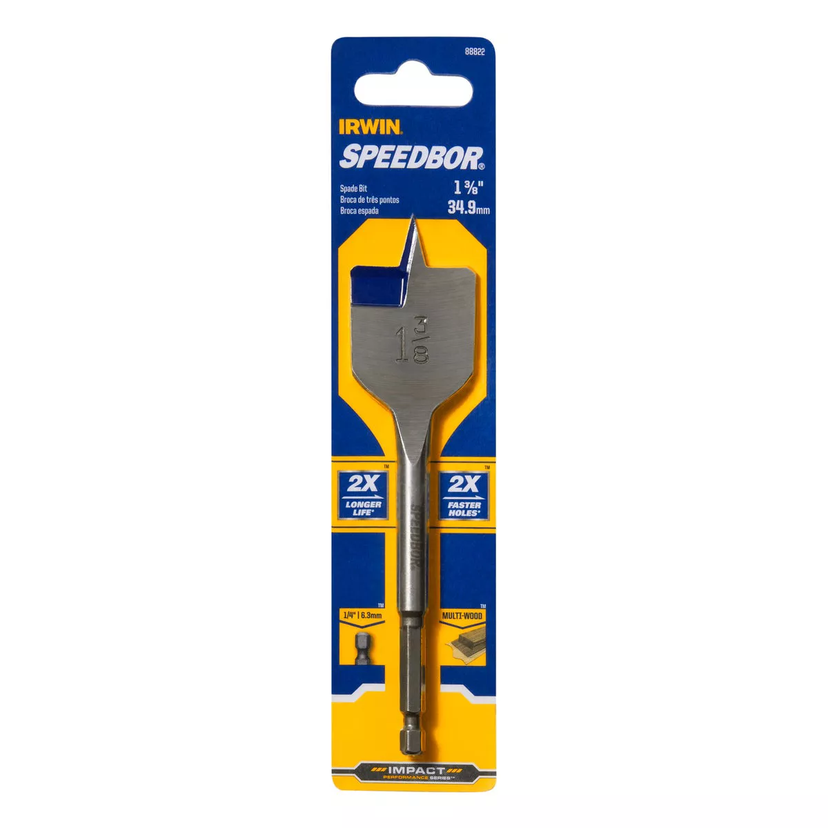 Irwin Speedbor 1-3/8 In. x 6 In. Spade Bit