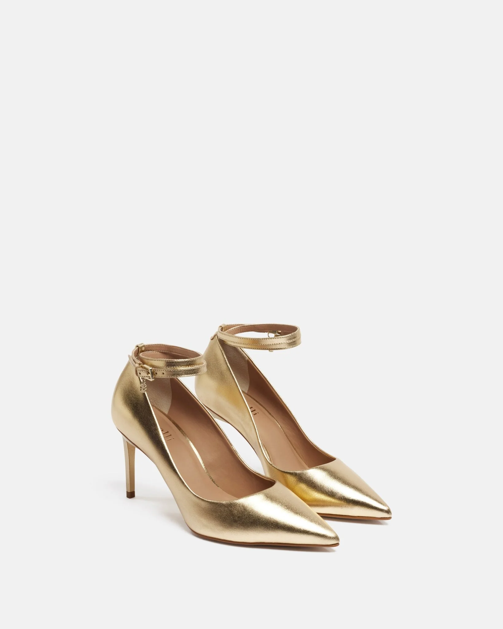 ESCARPINS KIMI/MET - En cuir platine
