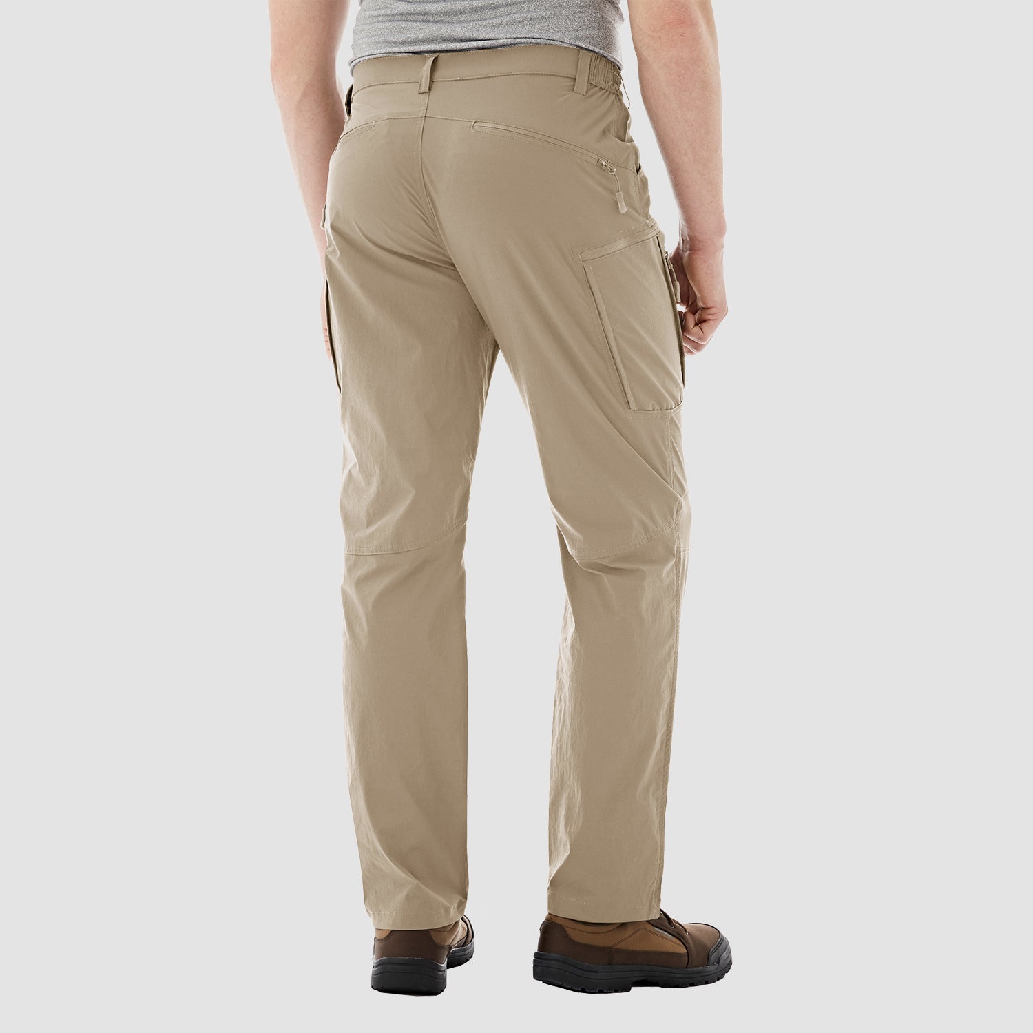 Men's Hiking Pants Water Repellent Cargo Pants with 8 Pockets Ripstop Lightweight Workout Pants