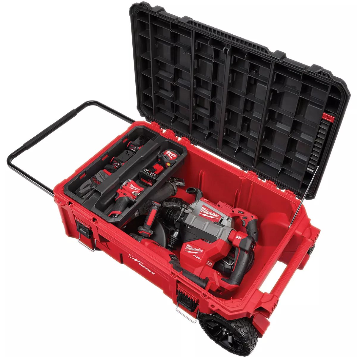 Milwaukee PACKOUT Dual Stack Top Rolling Tool Chest, 250 Lb. Capacity