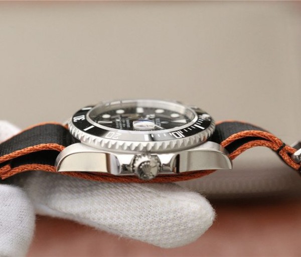 Replica Rolex Submariner 116610 LN Black Ceramic Bee Noob Nylon Strap A2836 - Top club