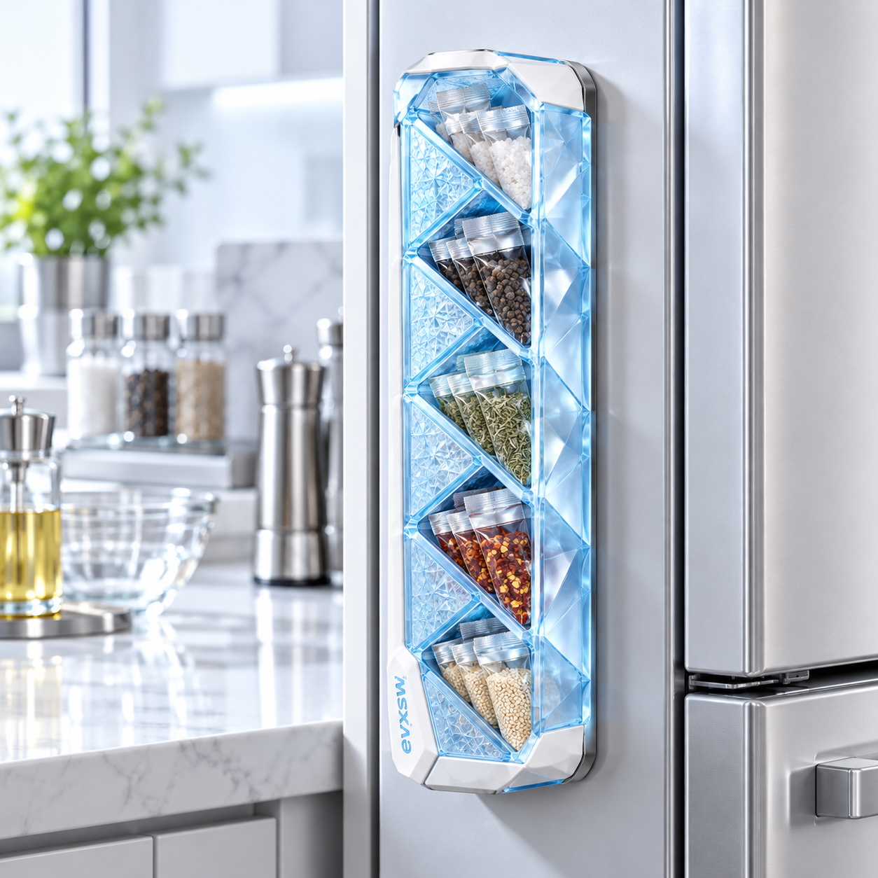 Ice Crystal Diamond Grid Magnetic Spice Strip