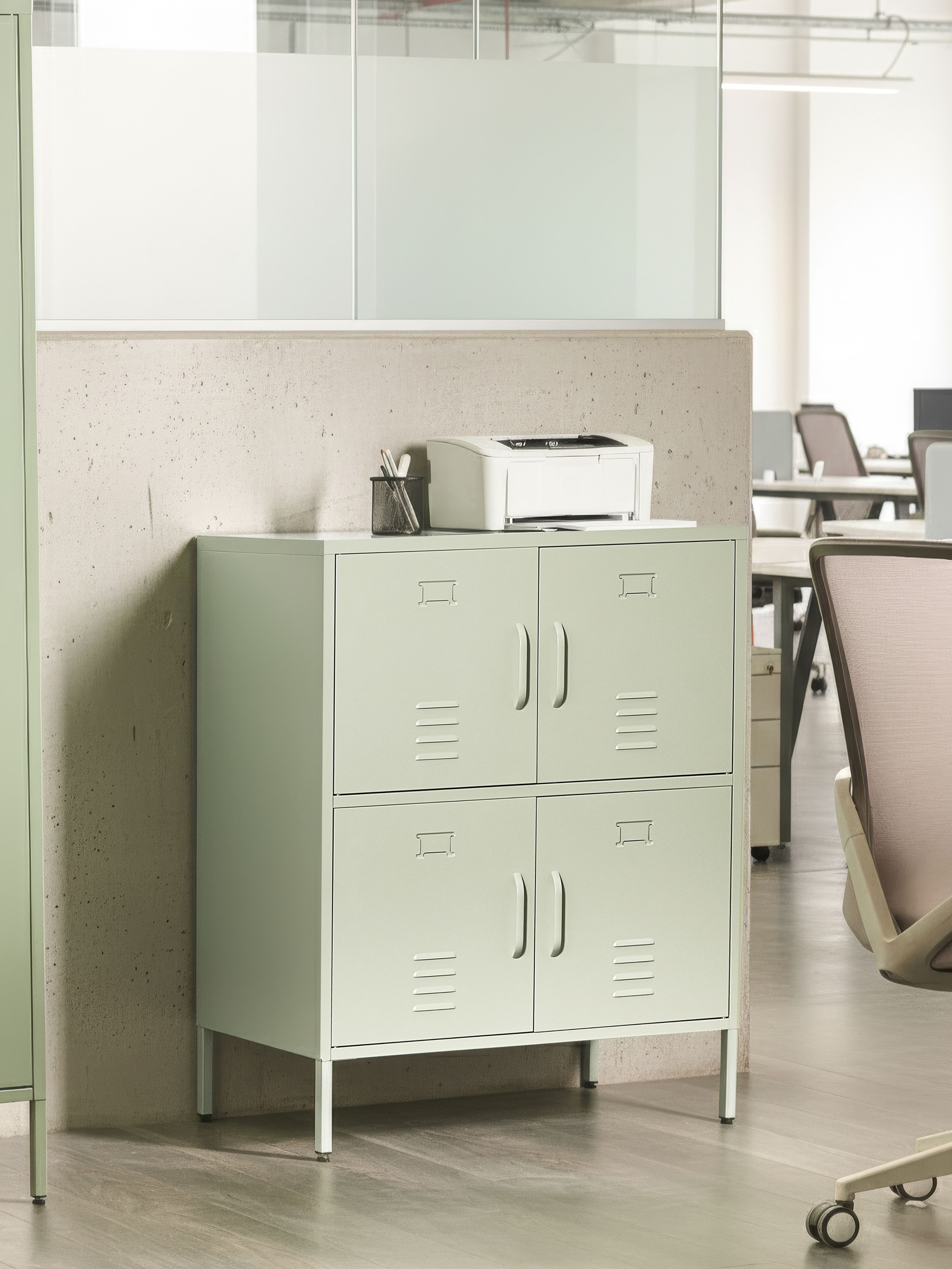 Storage Unit HOLBECK Metal Mint Green