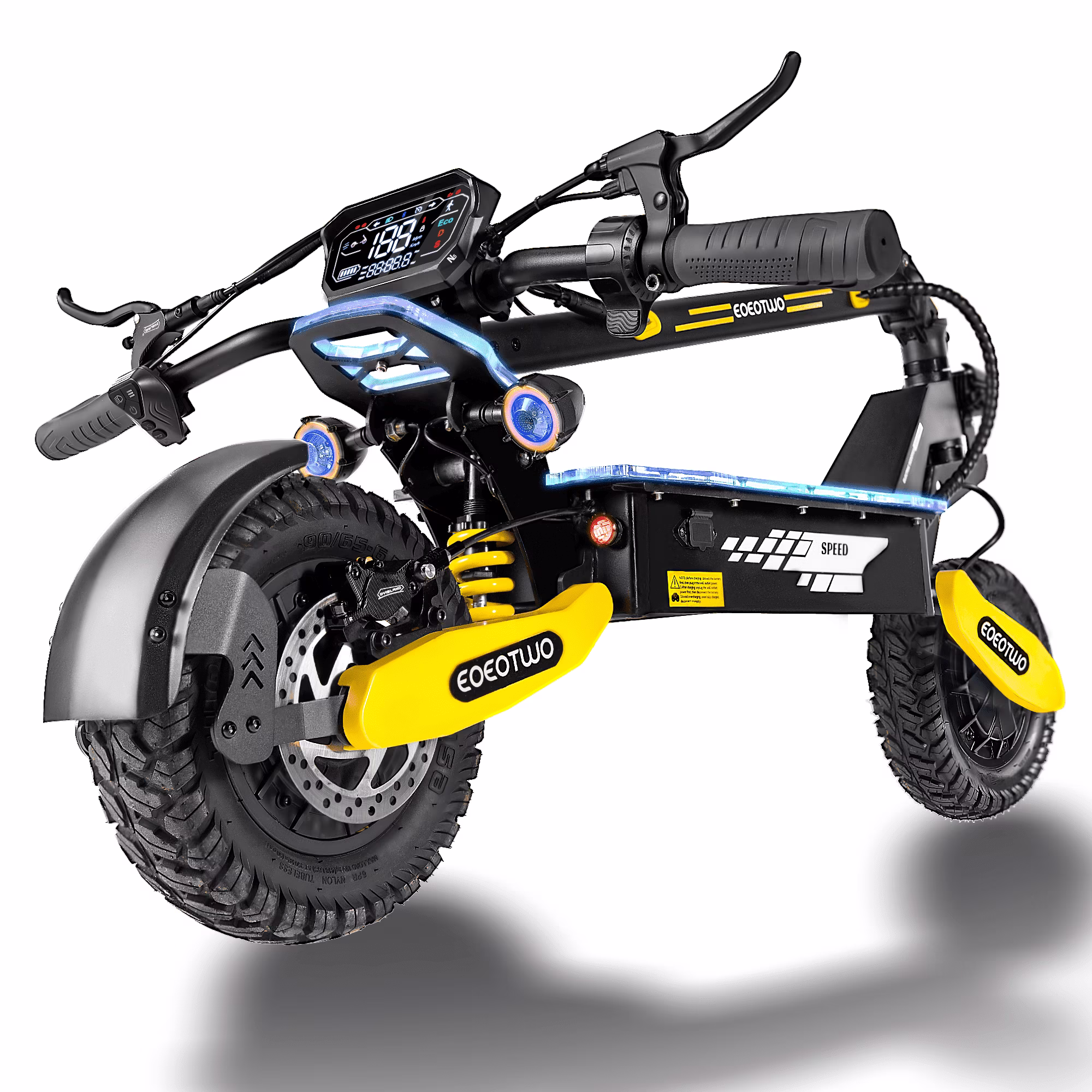 Off Road Electric Scooter for Adults, 1200W Motor Fast E Scooter, Up to 28MPH Top Speed & 20Miles Long Range, 11" Off-Road Tires, 330lbs MAX Load, Foldable - Image 5