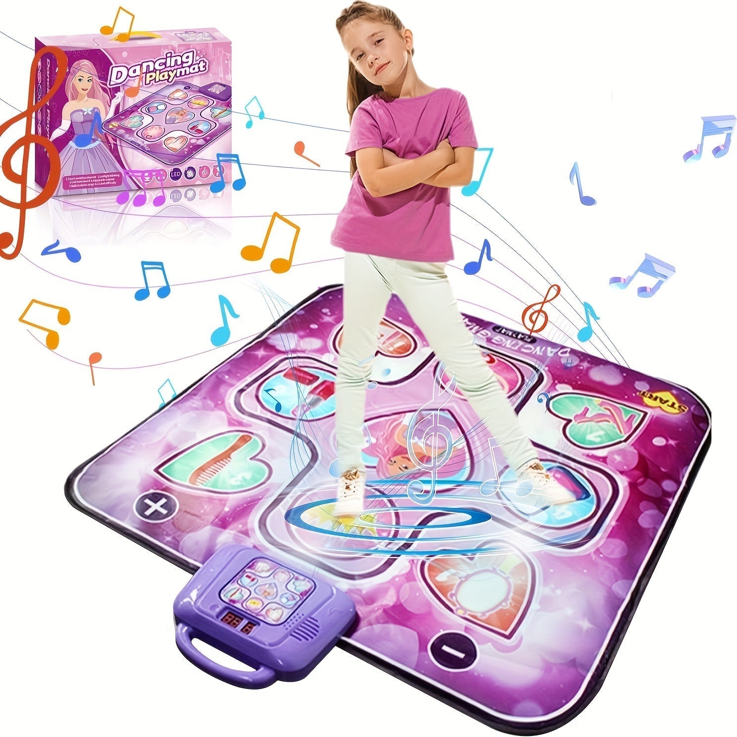 Interactieve Roze Dansmat voor Meisjes met Scorefunctie - Stimuleert Beweging en Plezier zonder Scherm