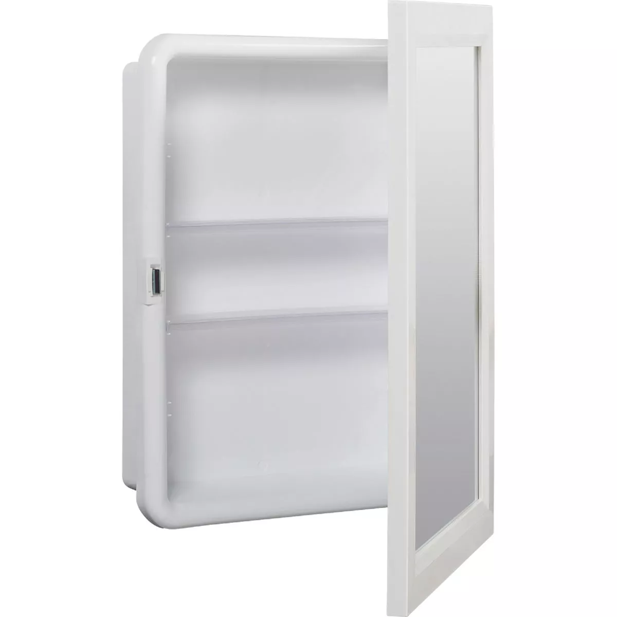 Zenith White 16 In. W x 22 In. H x 5 D Single Mirror Surface/Recess Mount Framed Medicine Cabinet