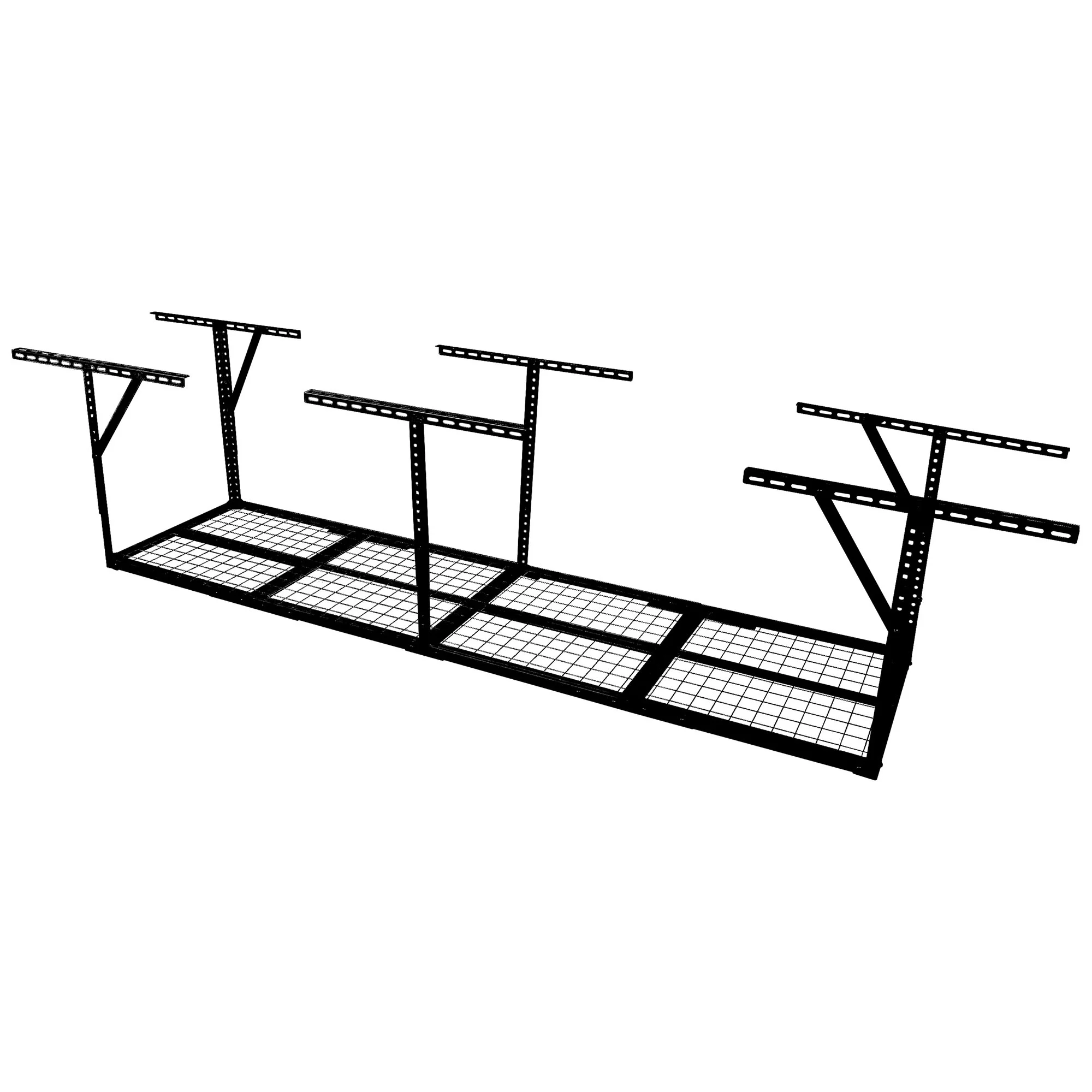 2x8FT Overhead Garage Storage Rack,Adjustable Storage Organization System,Heavy Duty Metal Garage Ceiling Storage Racks,450lbs Weight Capacity - Image 11