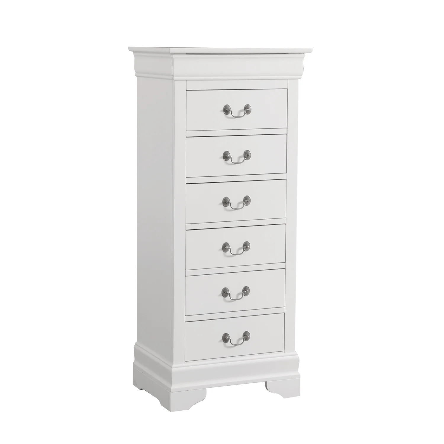 Glory Furniture Louis Phillipe 7 Drawer Lingerie Chest in Cherry - Image 9