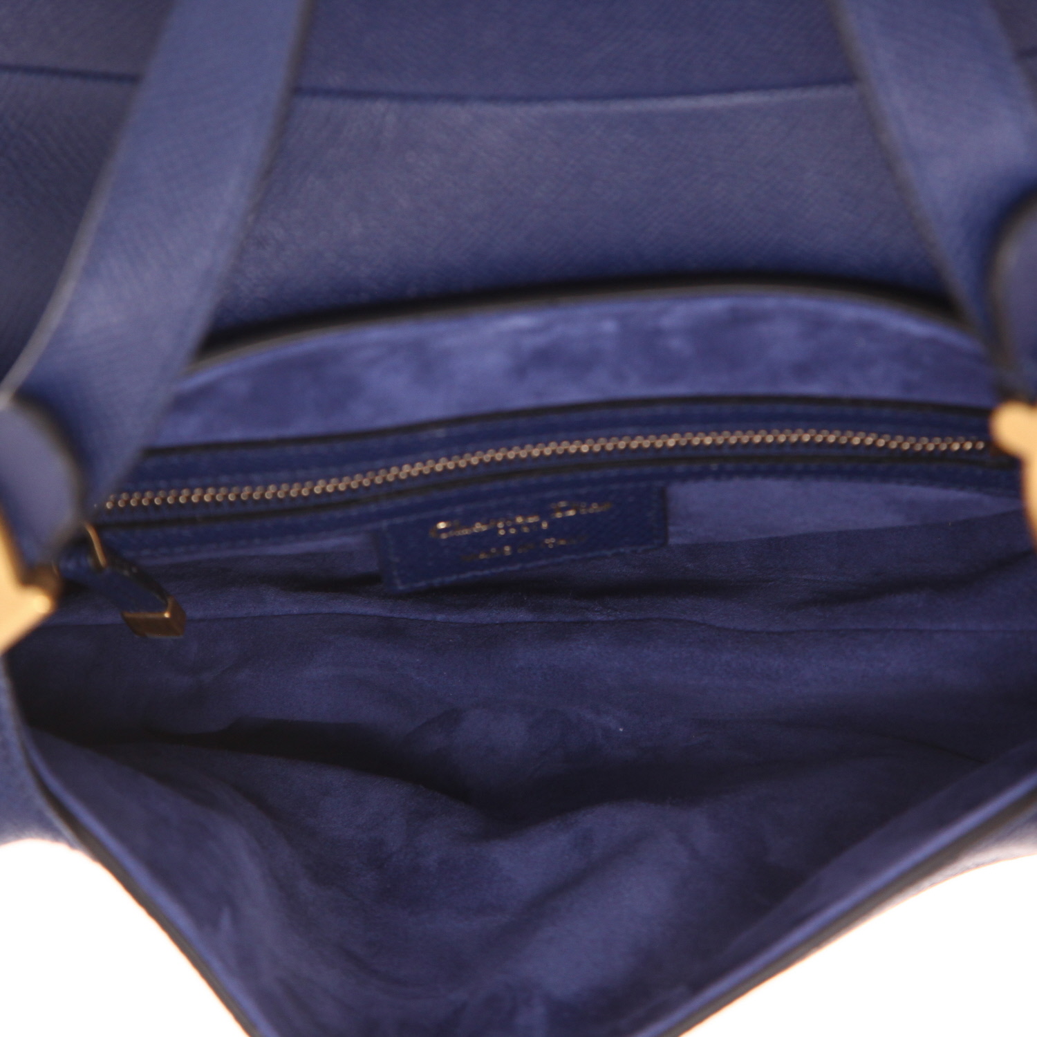 Dior Saddle shoulder bag in navy blue grained leather1:1High-quality replica