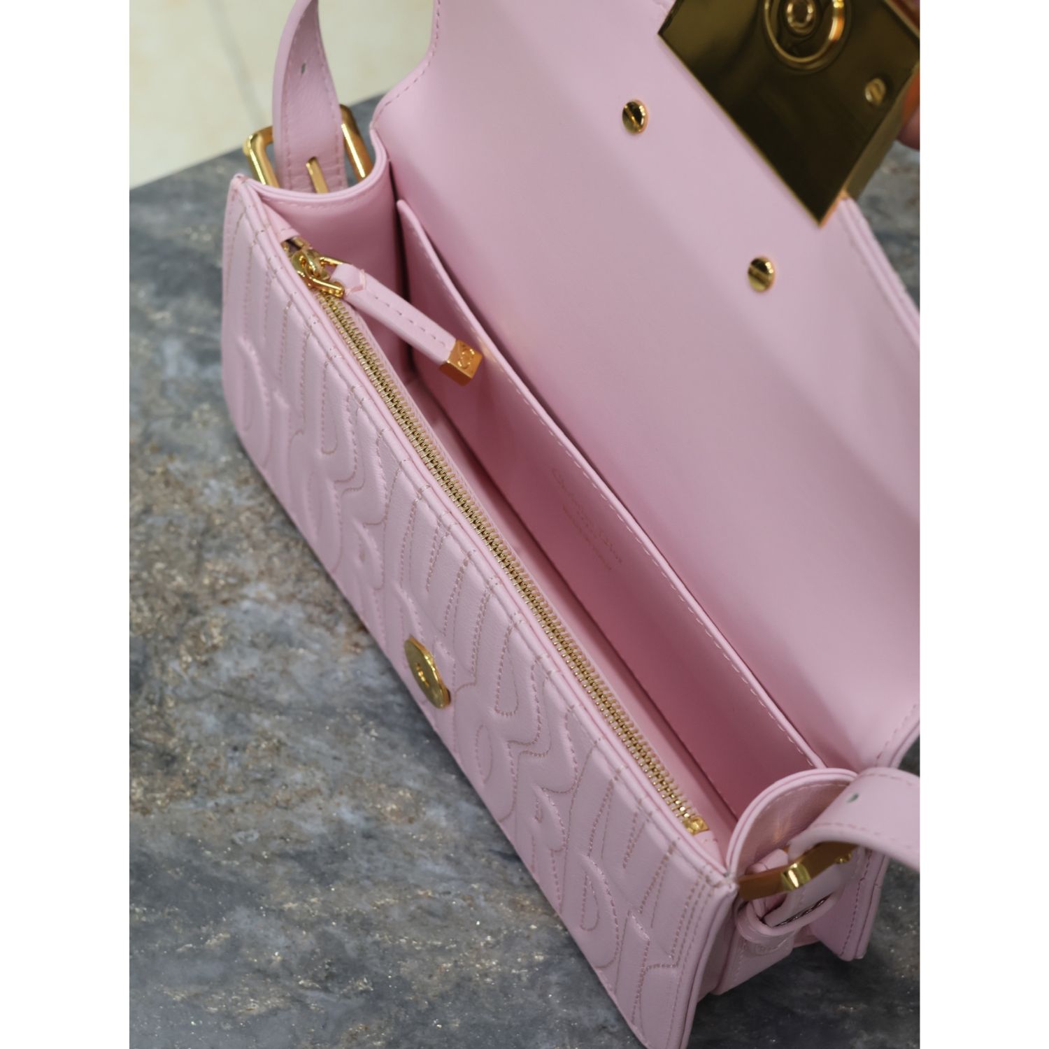 Miss Dior Flap Bag Pale Pink For Women 22cm/8.5in – M2610UBOS_M05N1:1High-quality replica